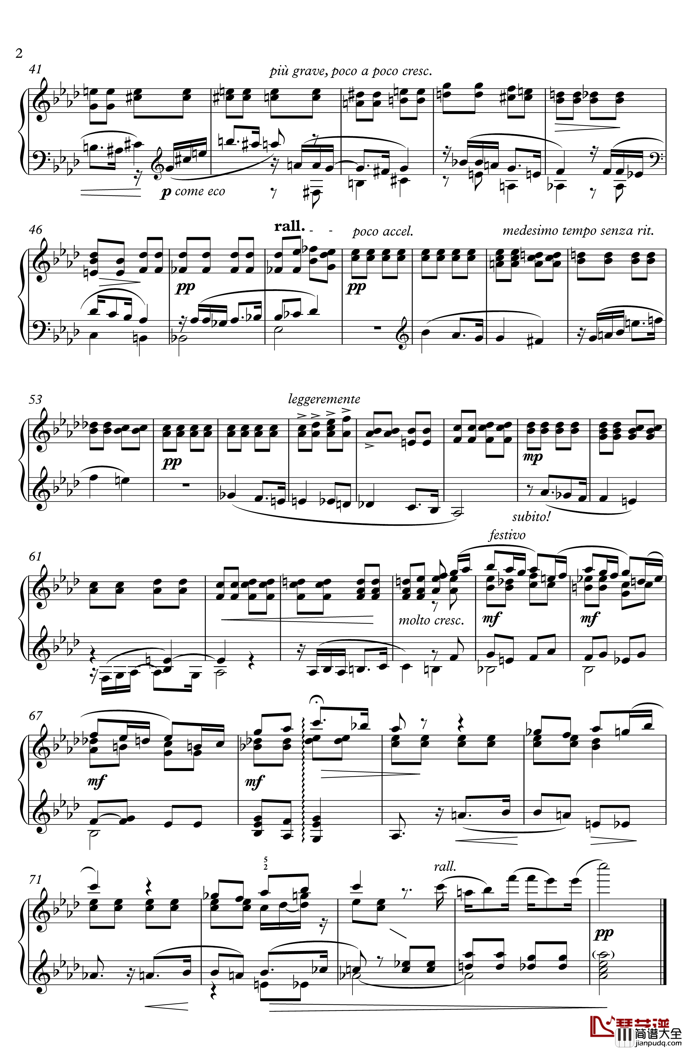 Prelude_as_dur钢琴谱_Andrei_Kostyrka