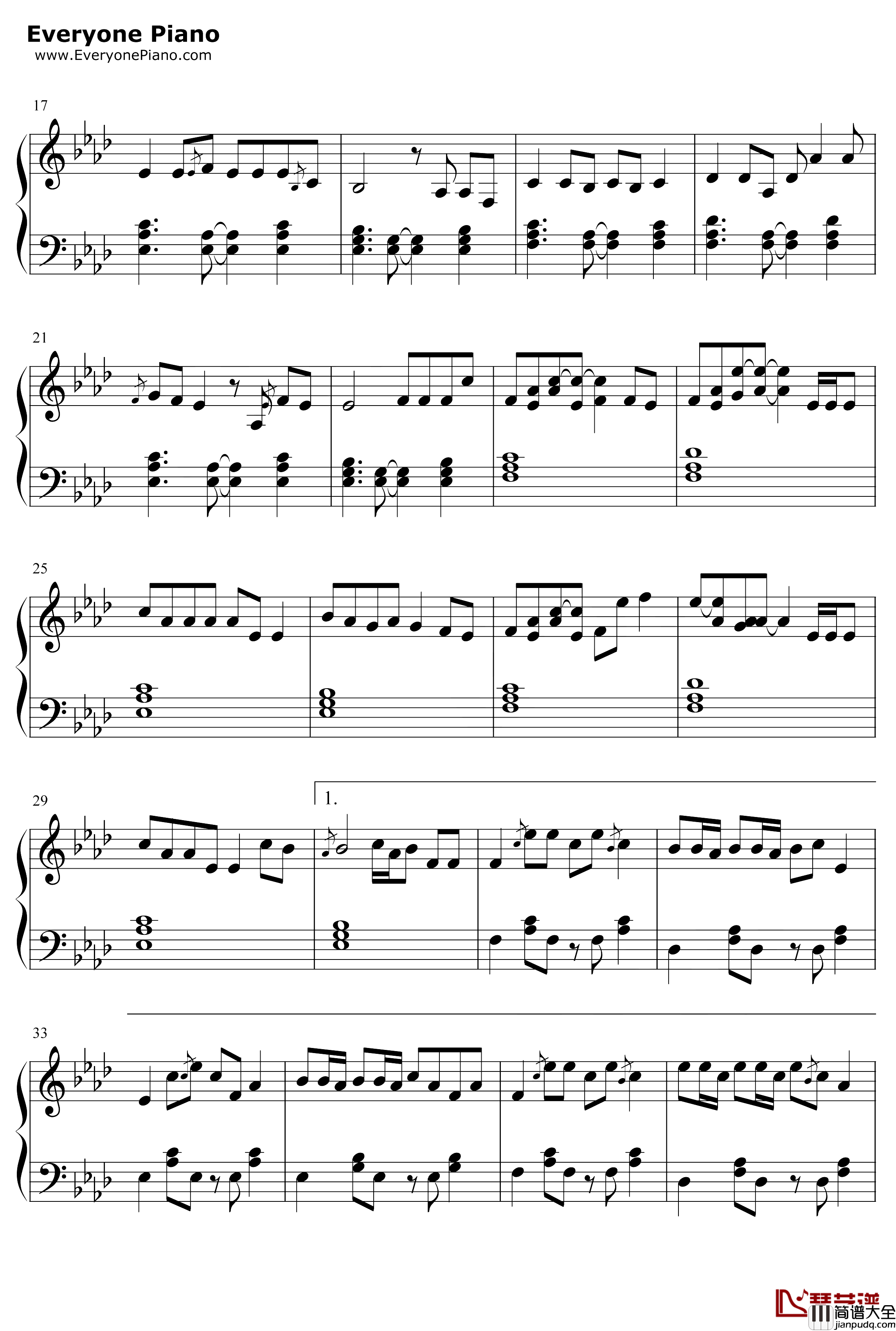 芒种钢琴谱_音阙诗听赵方婧_好听版