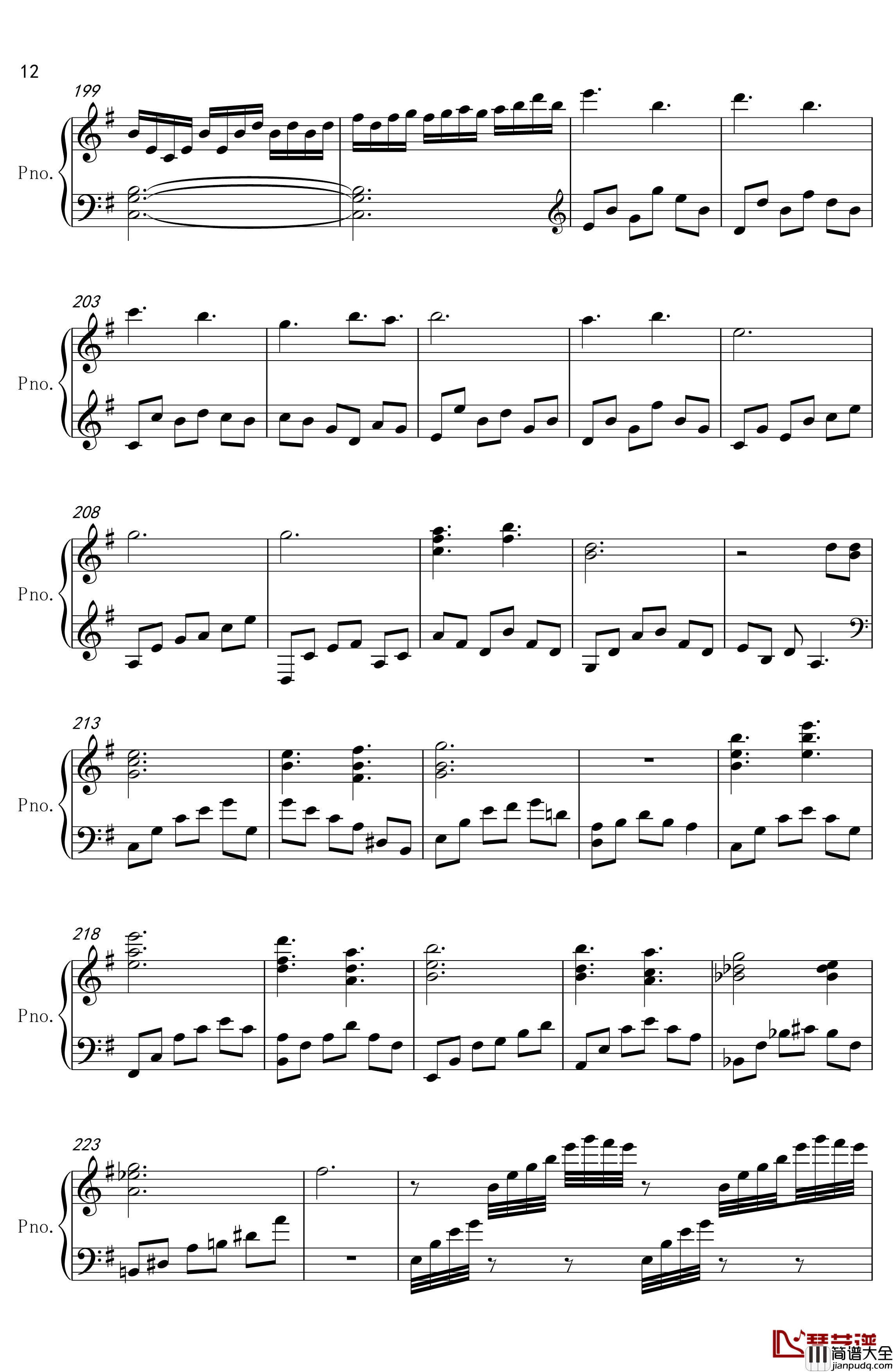 底特律OP钢琴谱_A叔10分钟版