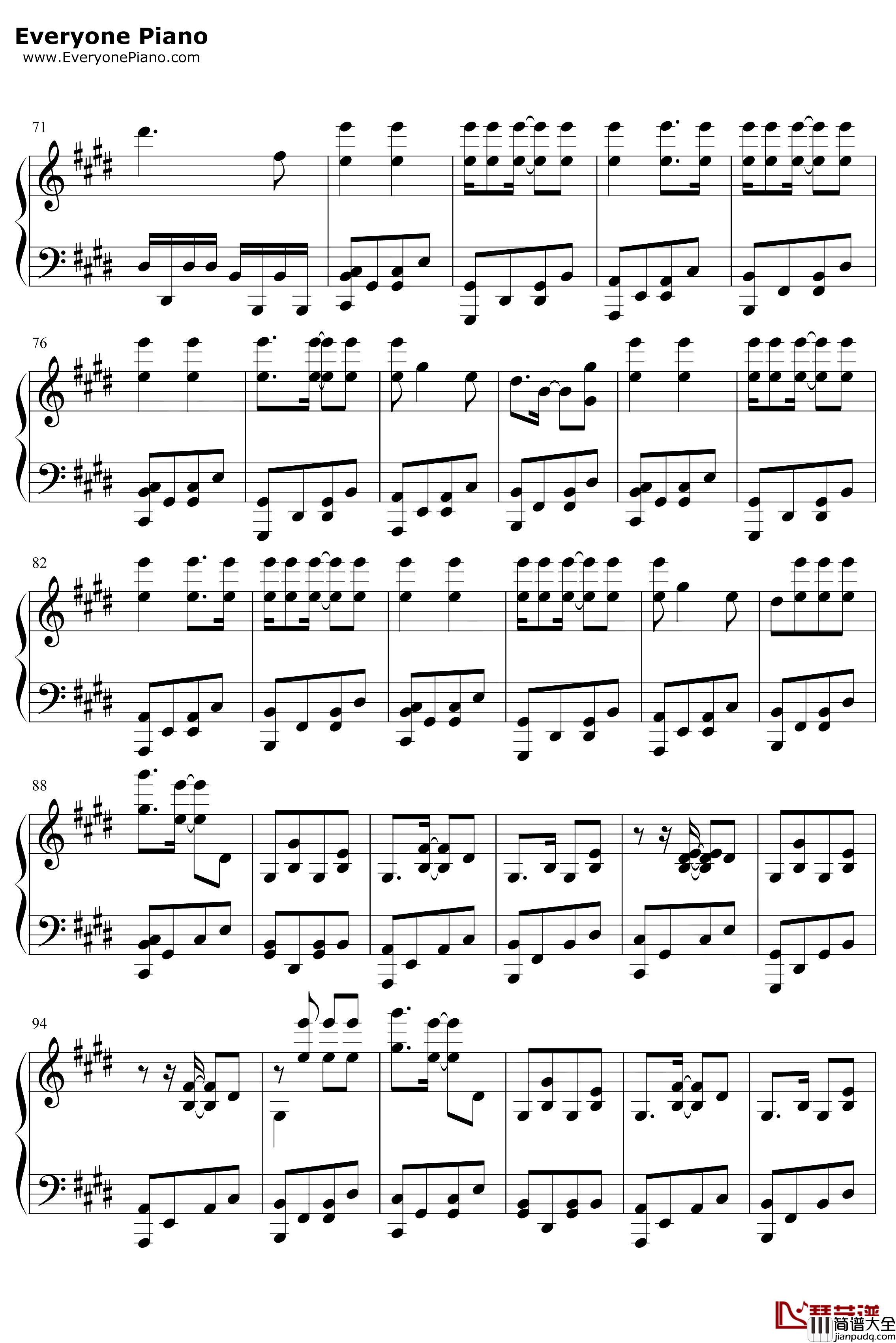 Fantastic_Magic钢琴谱_TKfrom凛として时雨_忍者杀手ED