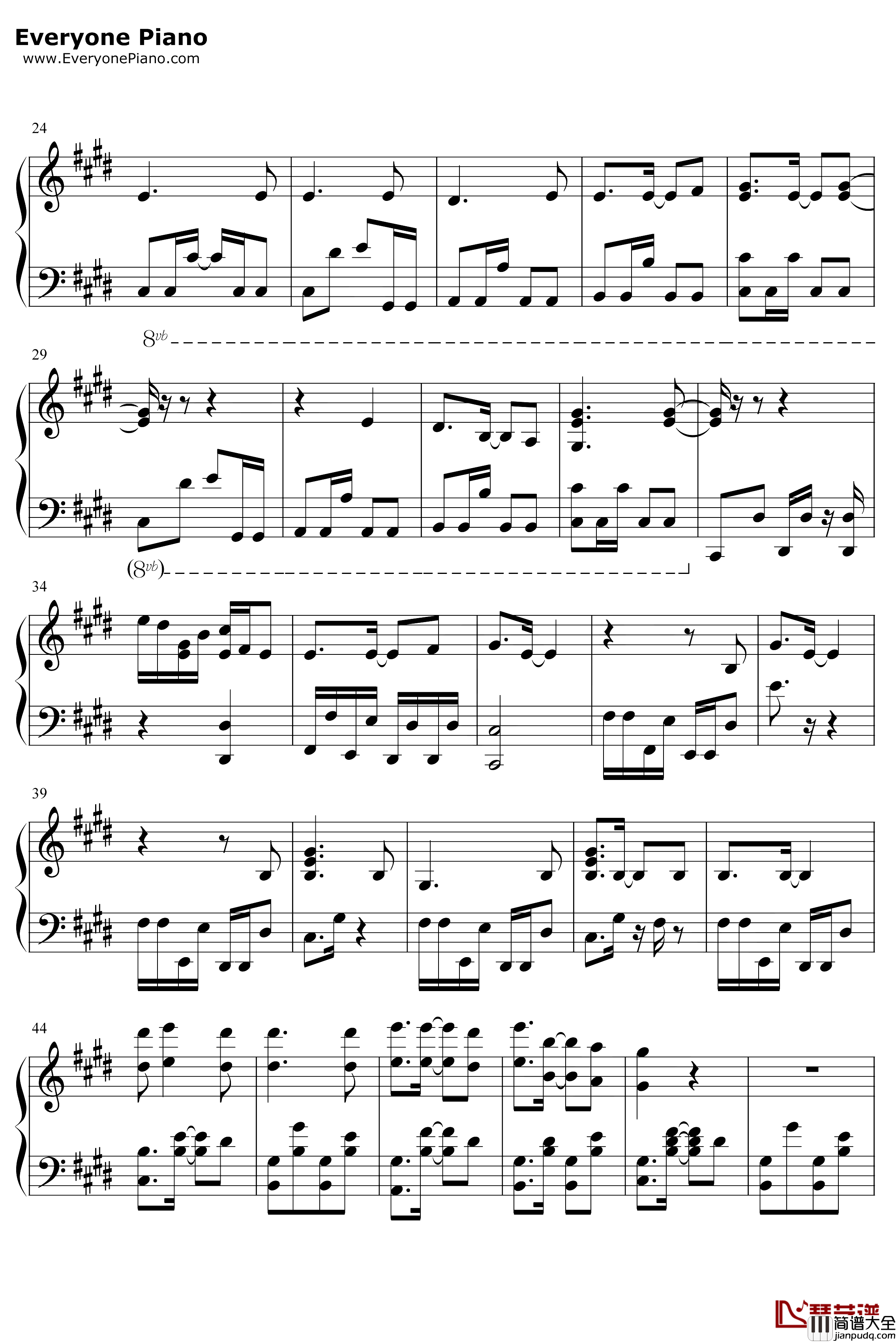 Fantastic_Magic钢琴谱_TKfrom凛として时雨_忍者杀手ED