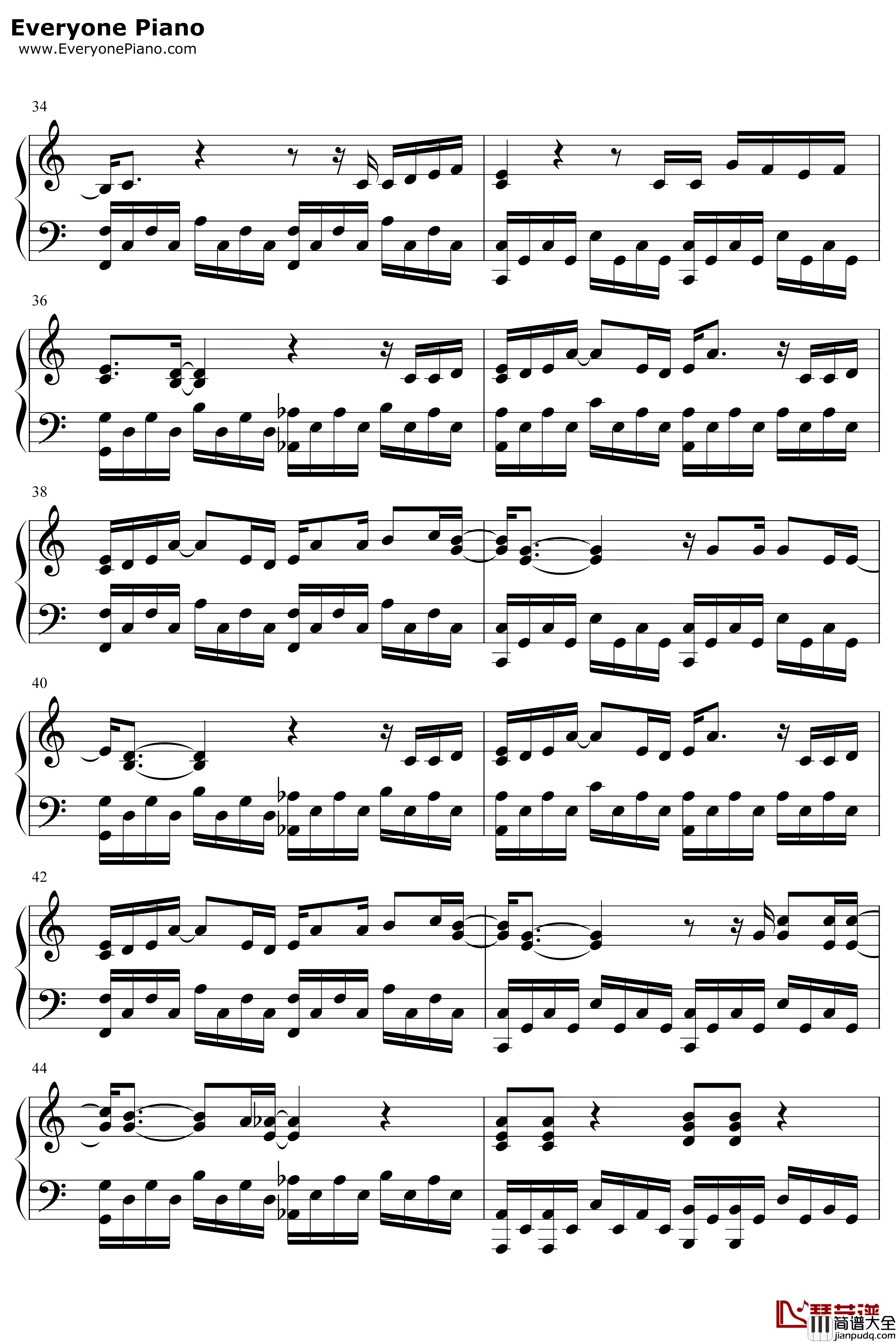 寂寞星球的玫瑰钢琴谱_邓紫棋