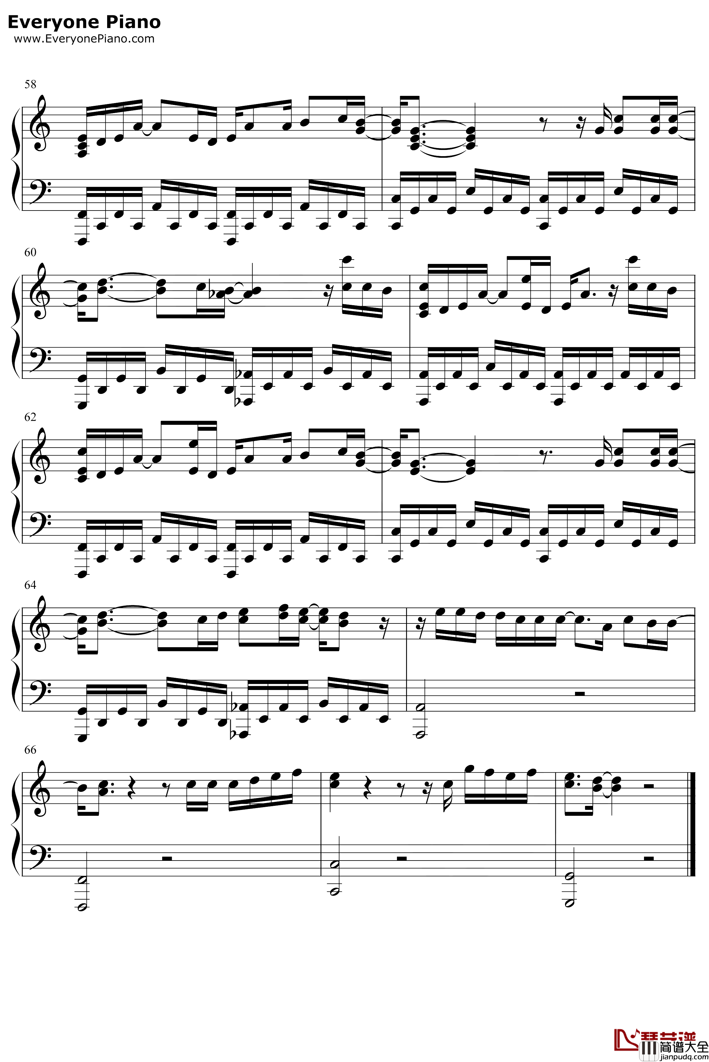 寂寞星球的玫瑰钢琴谱_邓紫棋