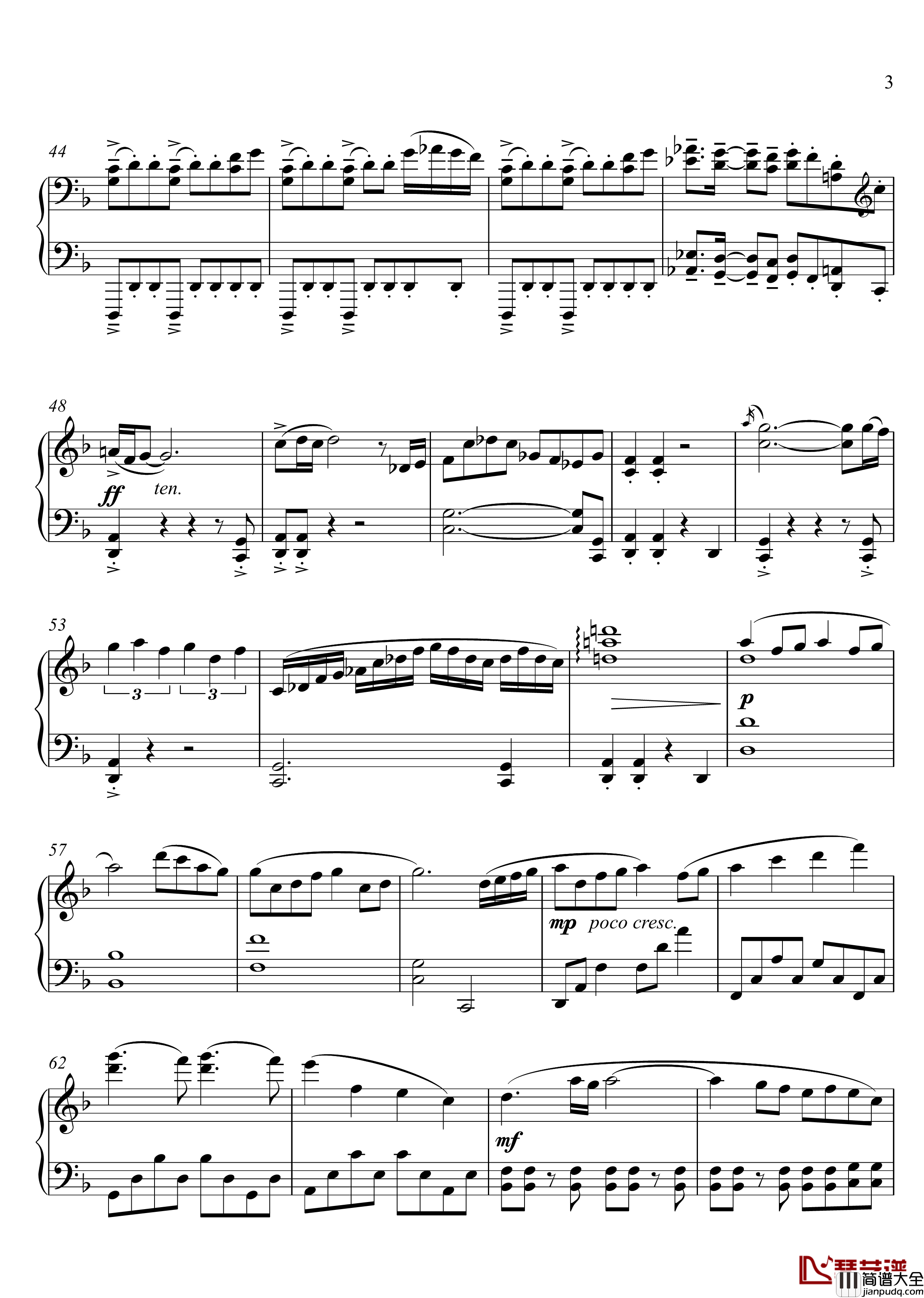 厚藤四郎近侍曲钢琴谱_简易版【刀剑乱舞】