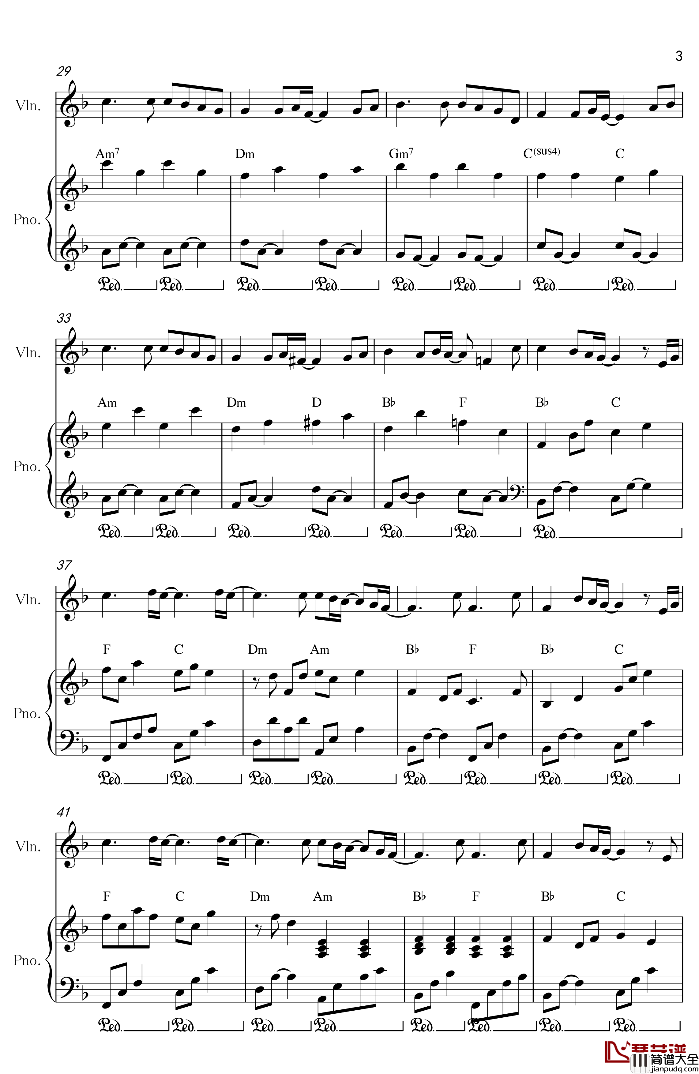 Long_and_deep_Xmas钢琴谱_川岛爱