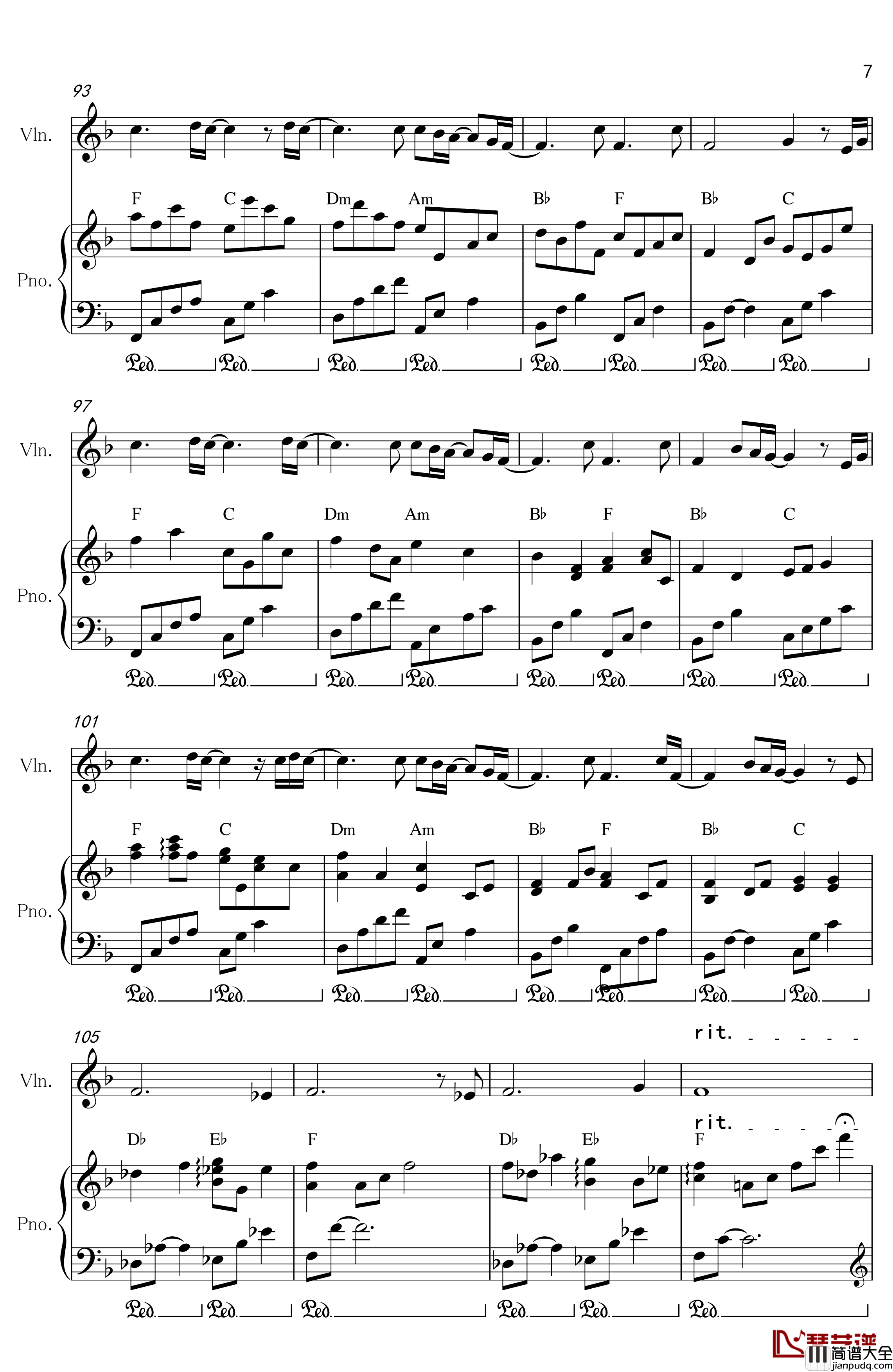 Long_and_deep_Xmas钢琴谱_川岛爱