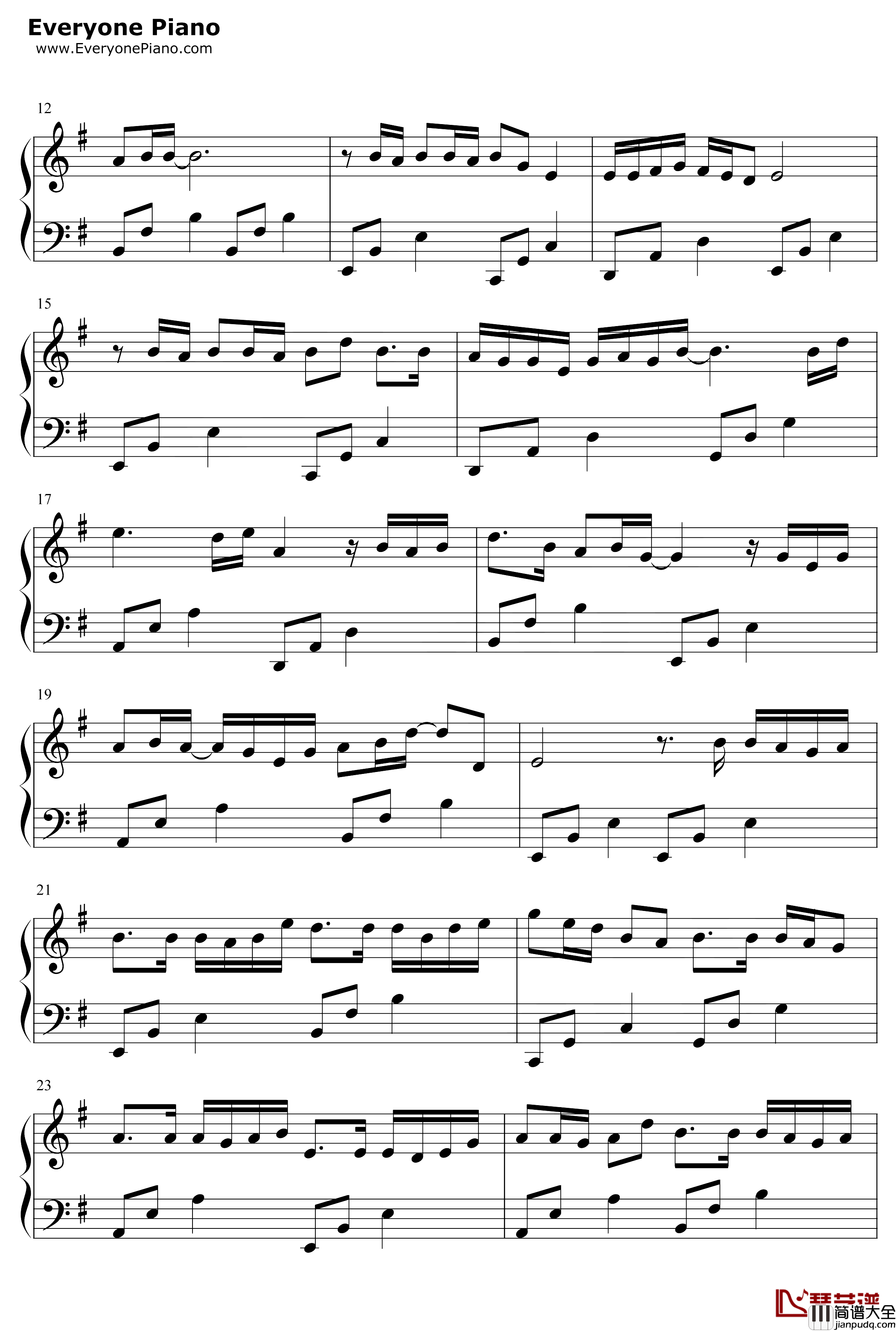 不谓侠钢琴谱_萧忆情Alex_抖音很火的古风歌曲