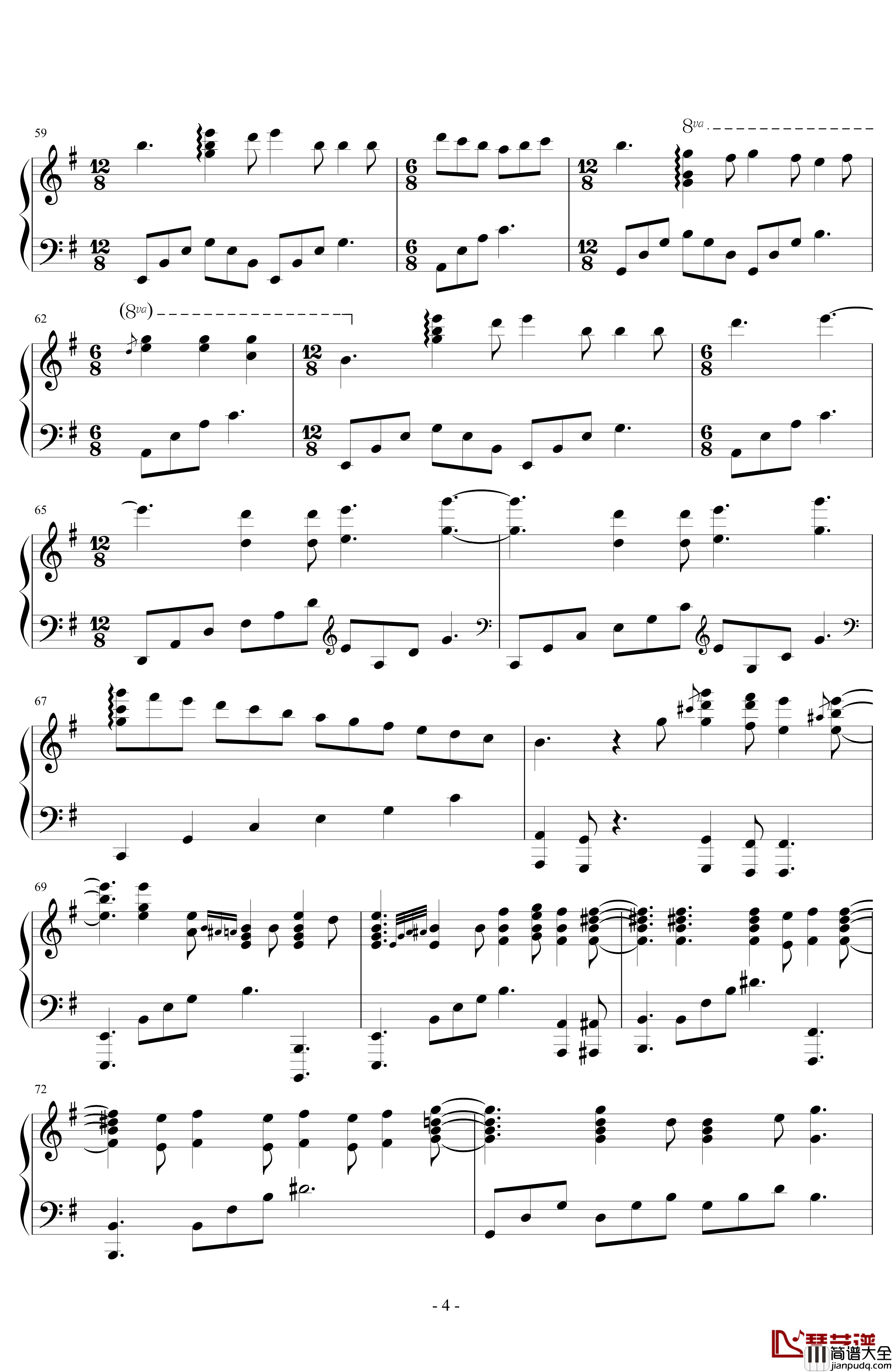 Despacito钢琴谱_PianoVito