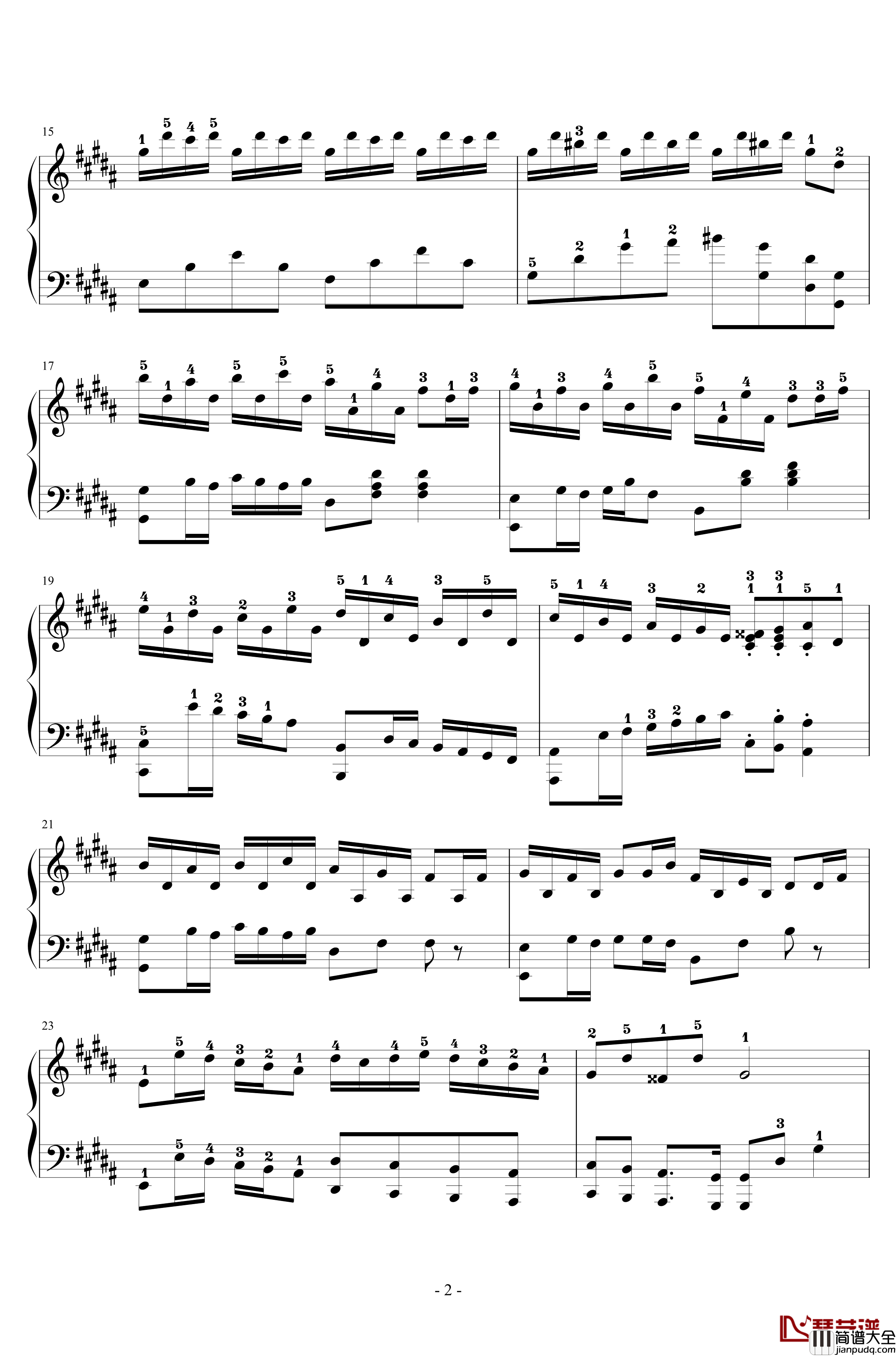 Flower_Dance钢琴谱_特效钢琴_DJ_OKAWARY