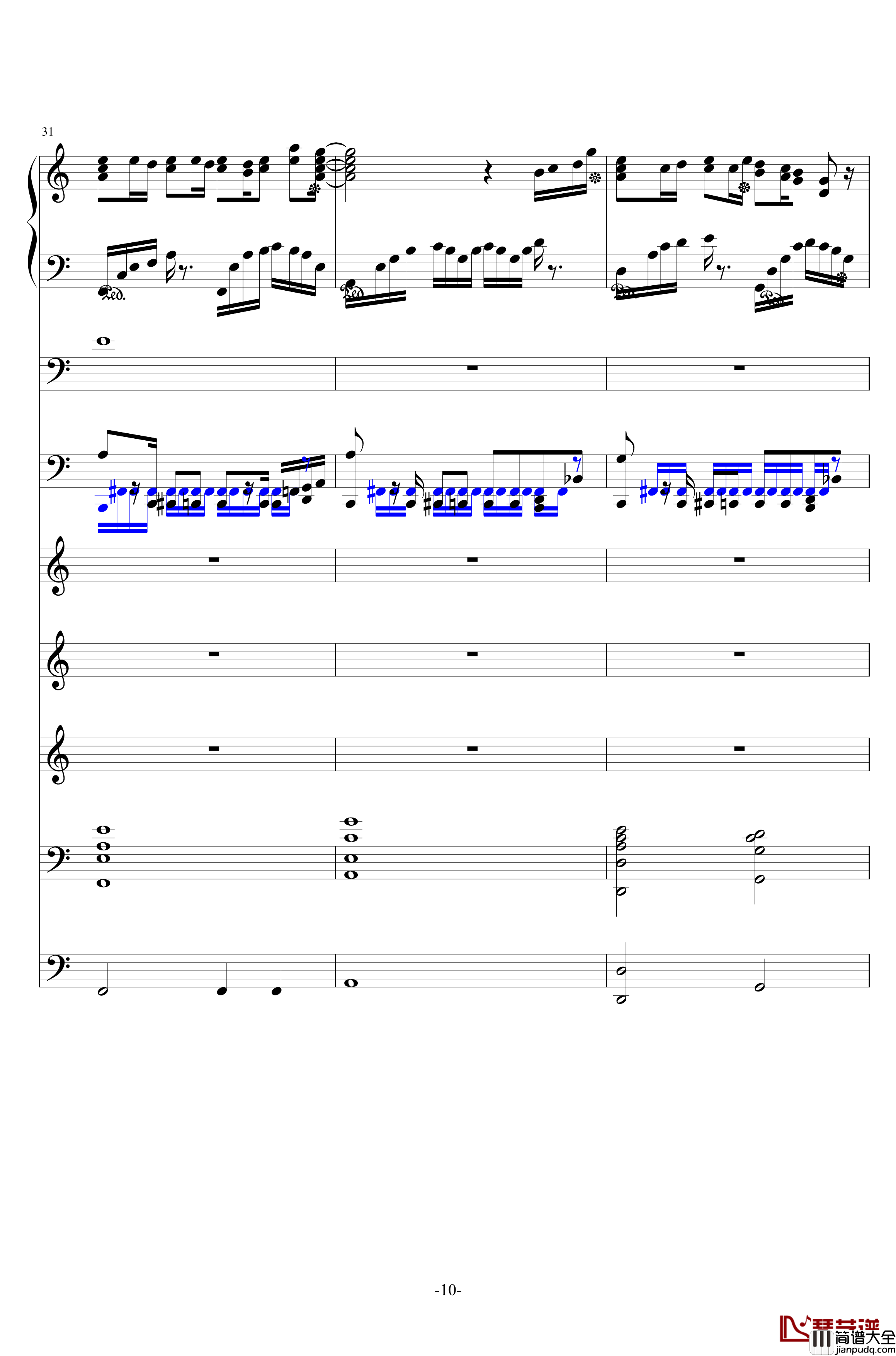 许你一生璀璨钢琴谱_ellocz