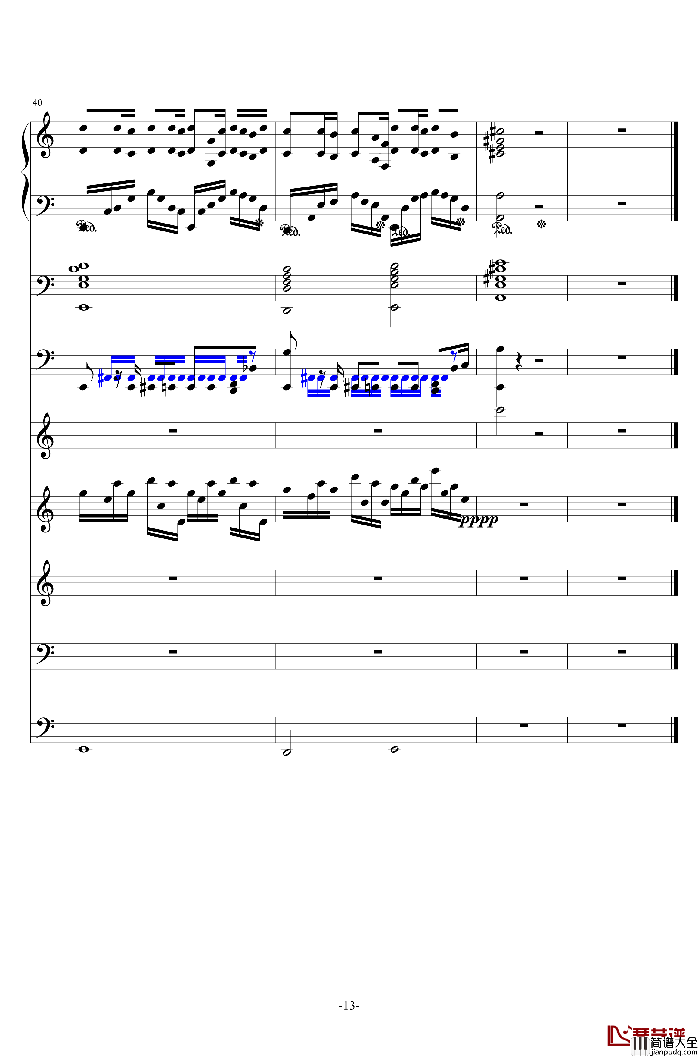 许你一生璀璨钢琴谱_ellocz