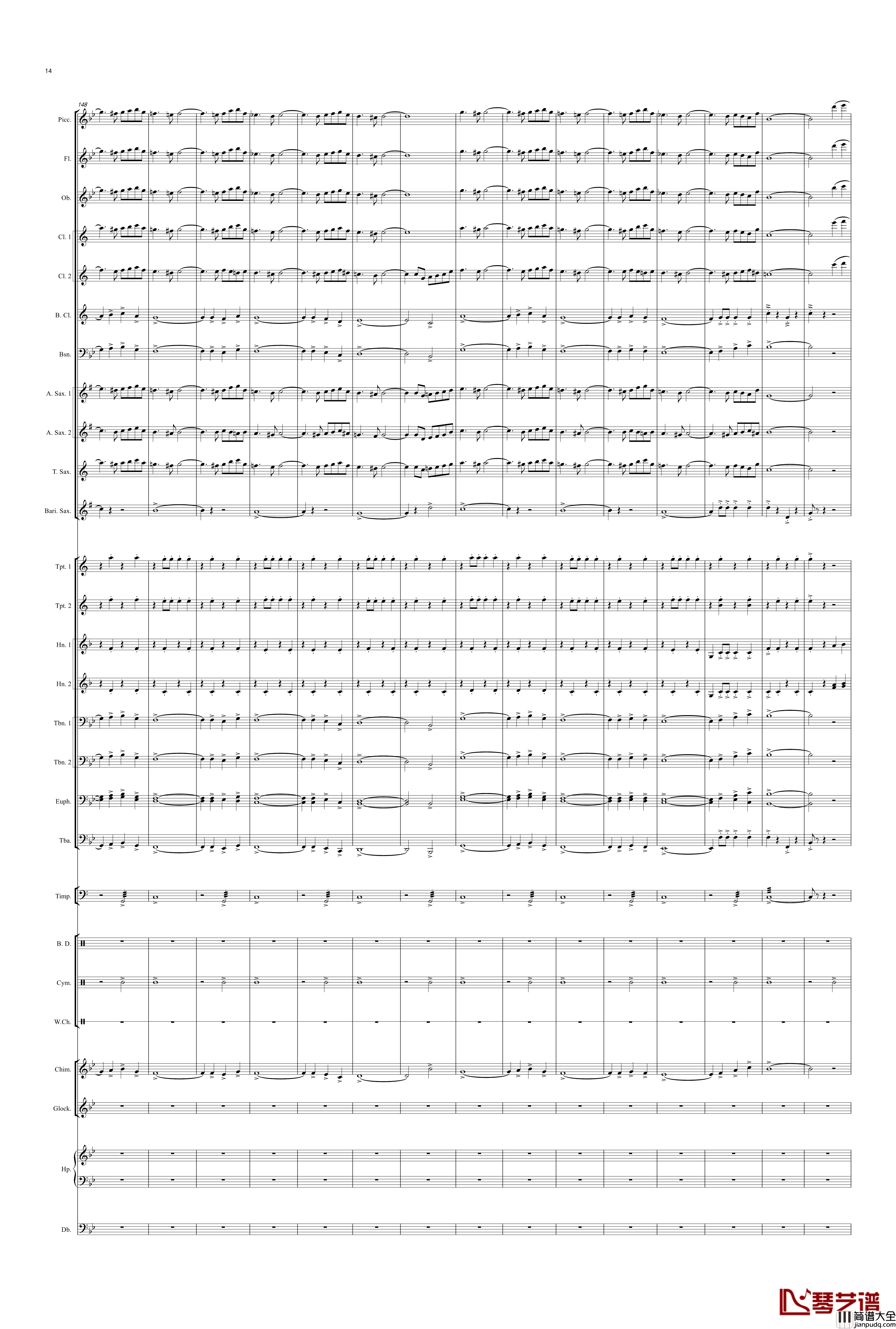 冬末春至钢琴谱_再别童年：1：交响诗