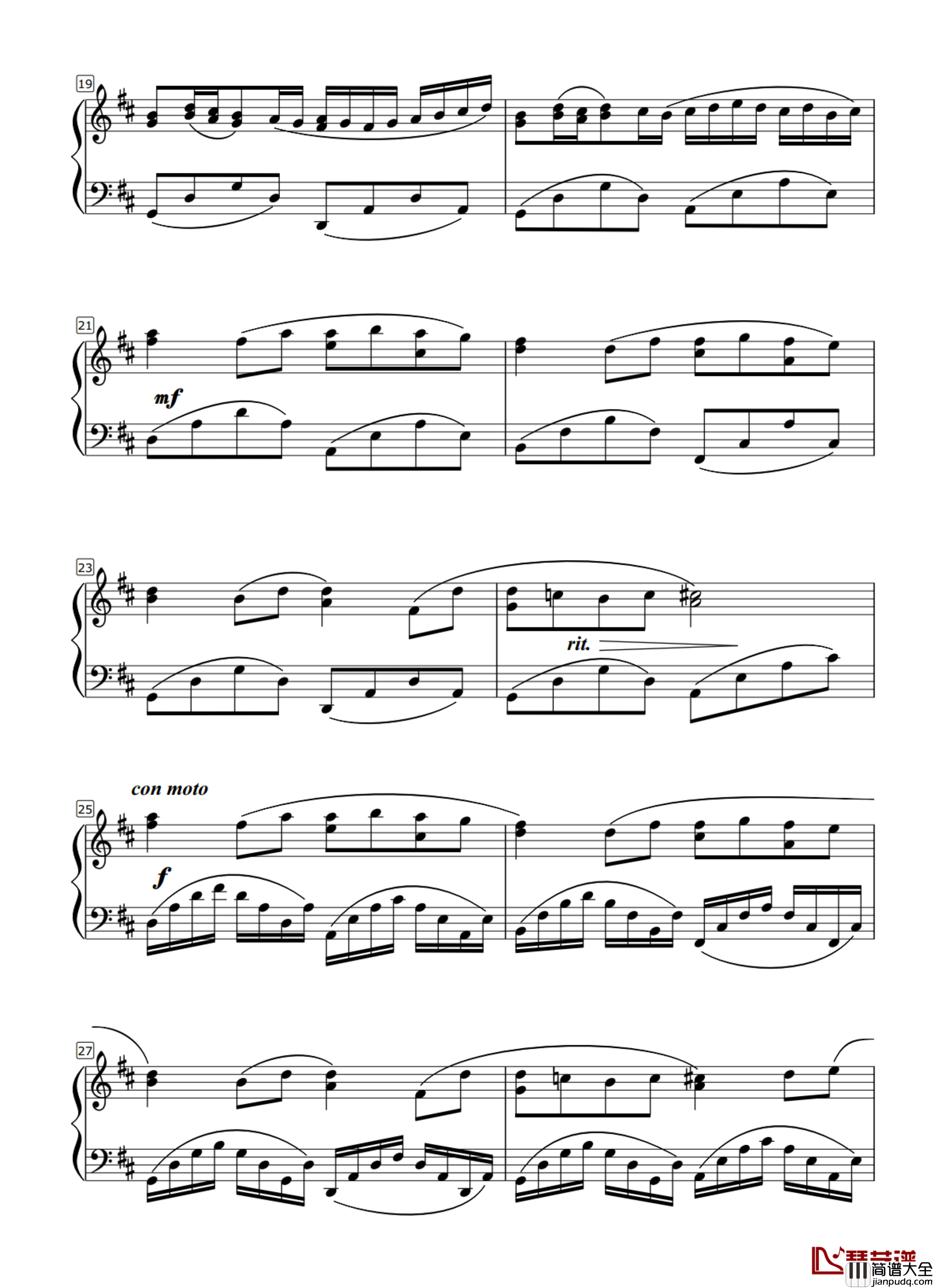 Canon_in_D钢琴谱_Lee_Galloway改编