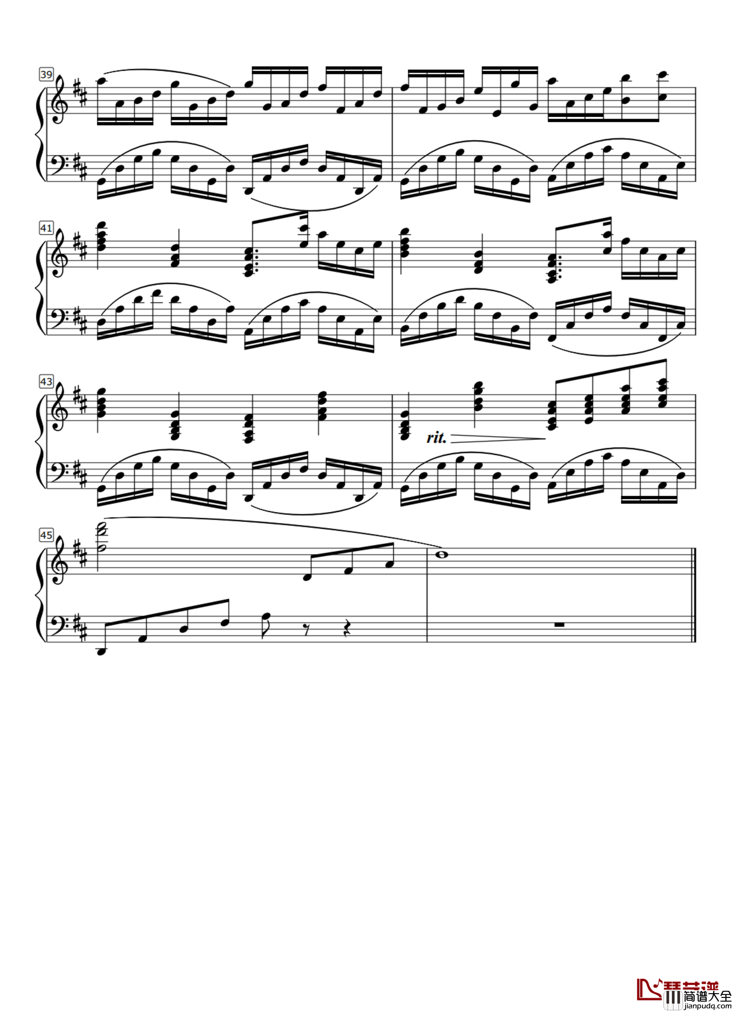 Canon_in_D钢琴谱_Lee_Galloway改编