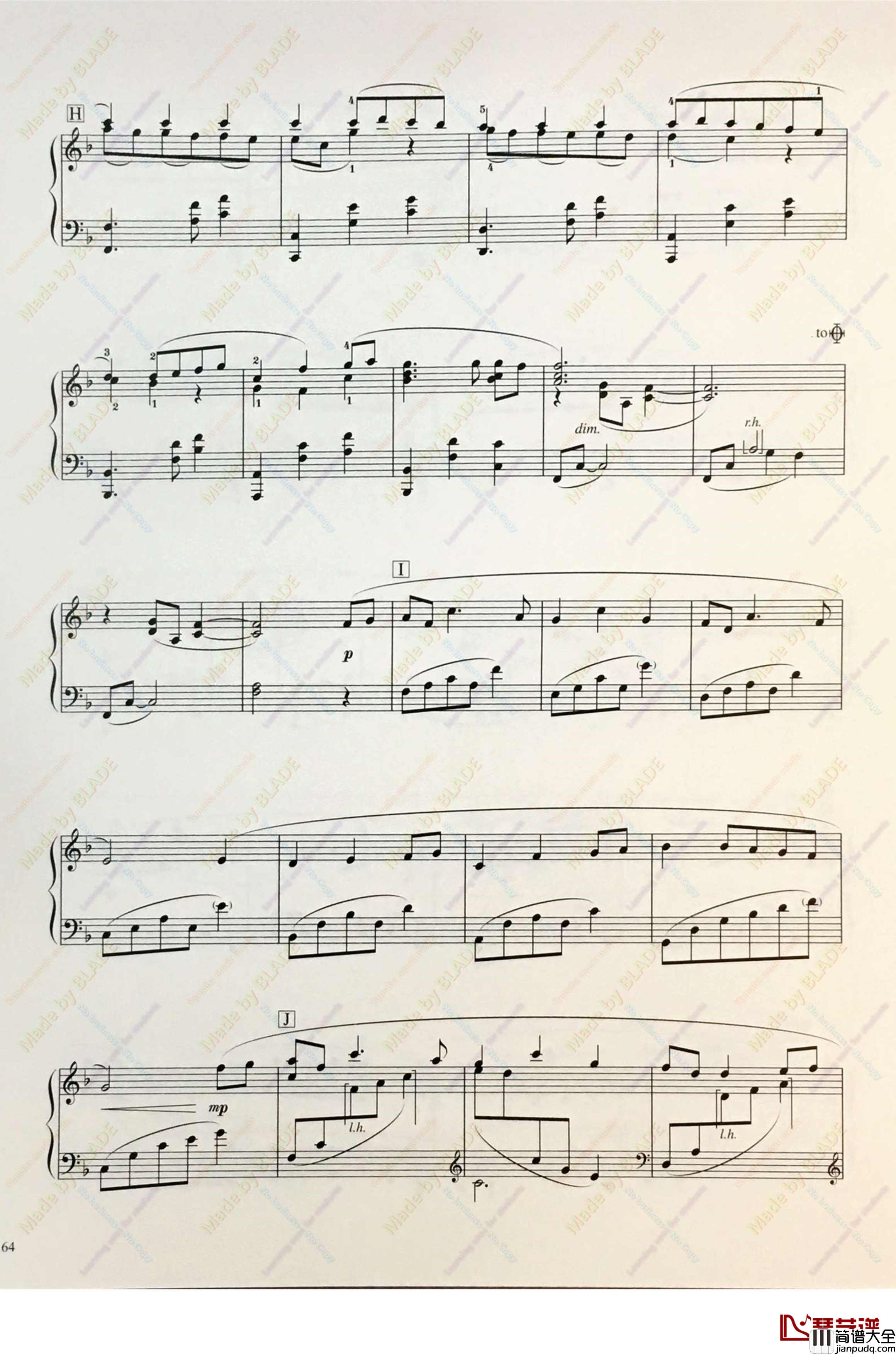 Always_with_me钢琴谱_轻快活泼_久石让