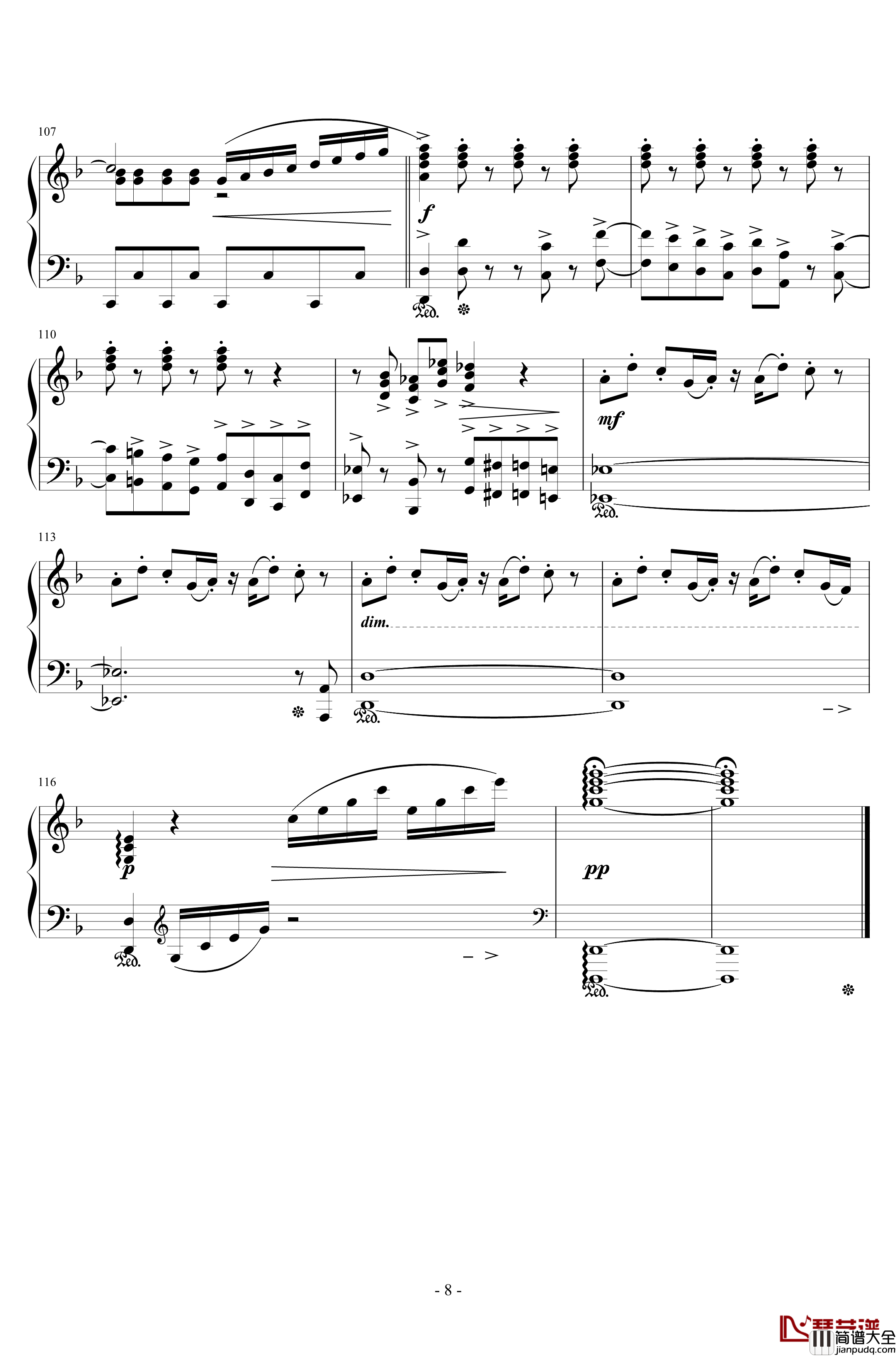 The_Man_With_The_Machine_Gun钢琴谱_浜口史郎