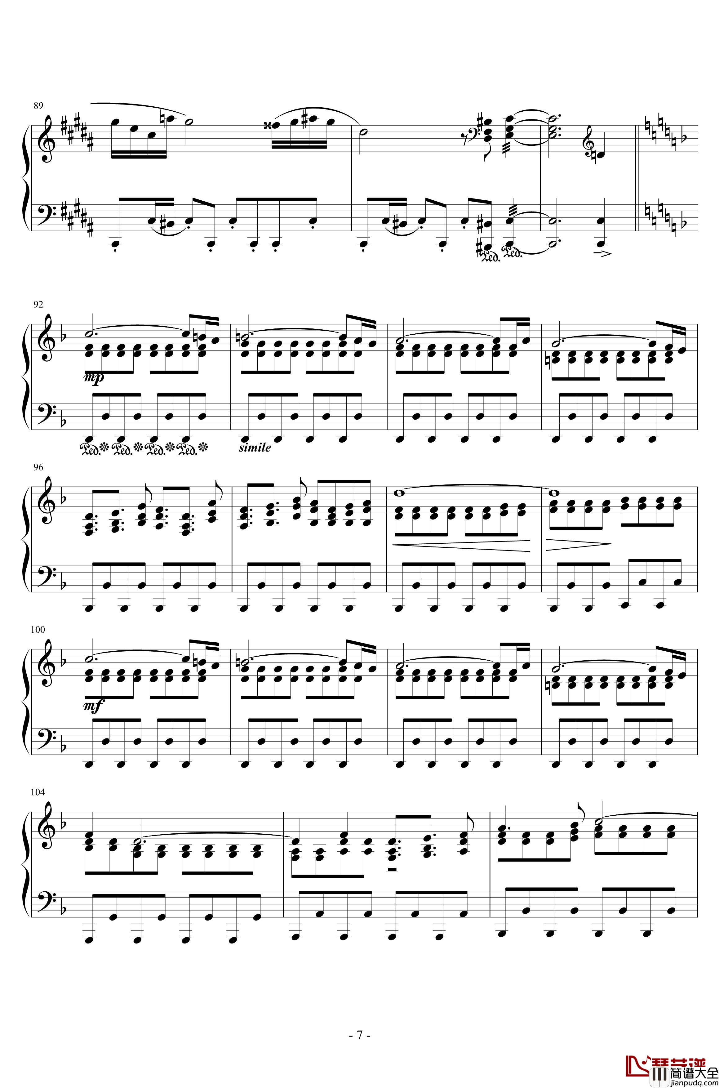 The_Man_With_The_Machine_Gun钢琴谱_浜口史郎