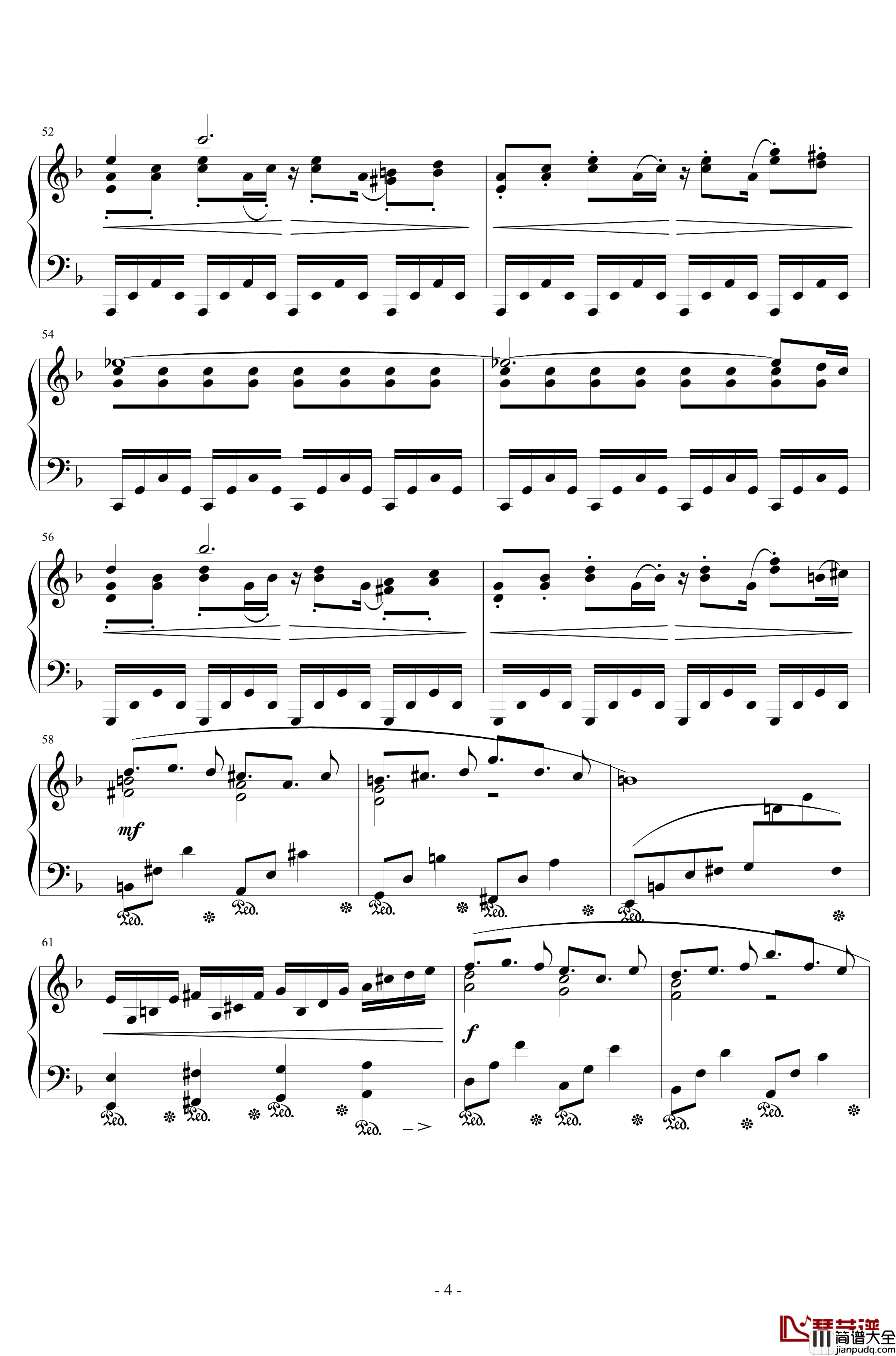 The_Man_With_The_Machine_Gun钢琴谱_浜口史郎