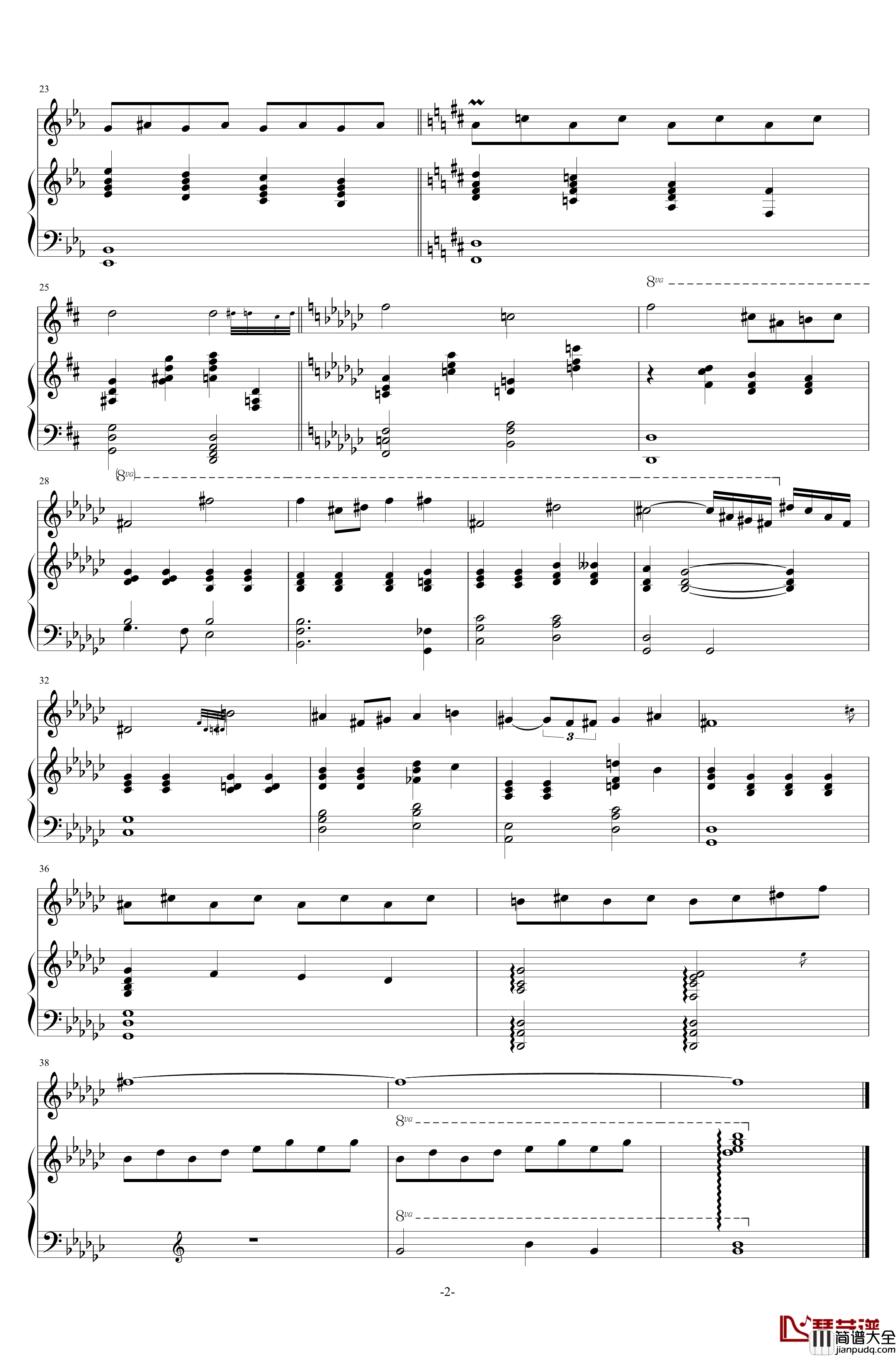 over_the_rainbow钢琴谱_口琴钢琴SigmundGroven版本