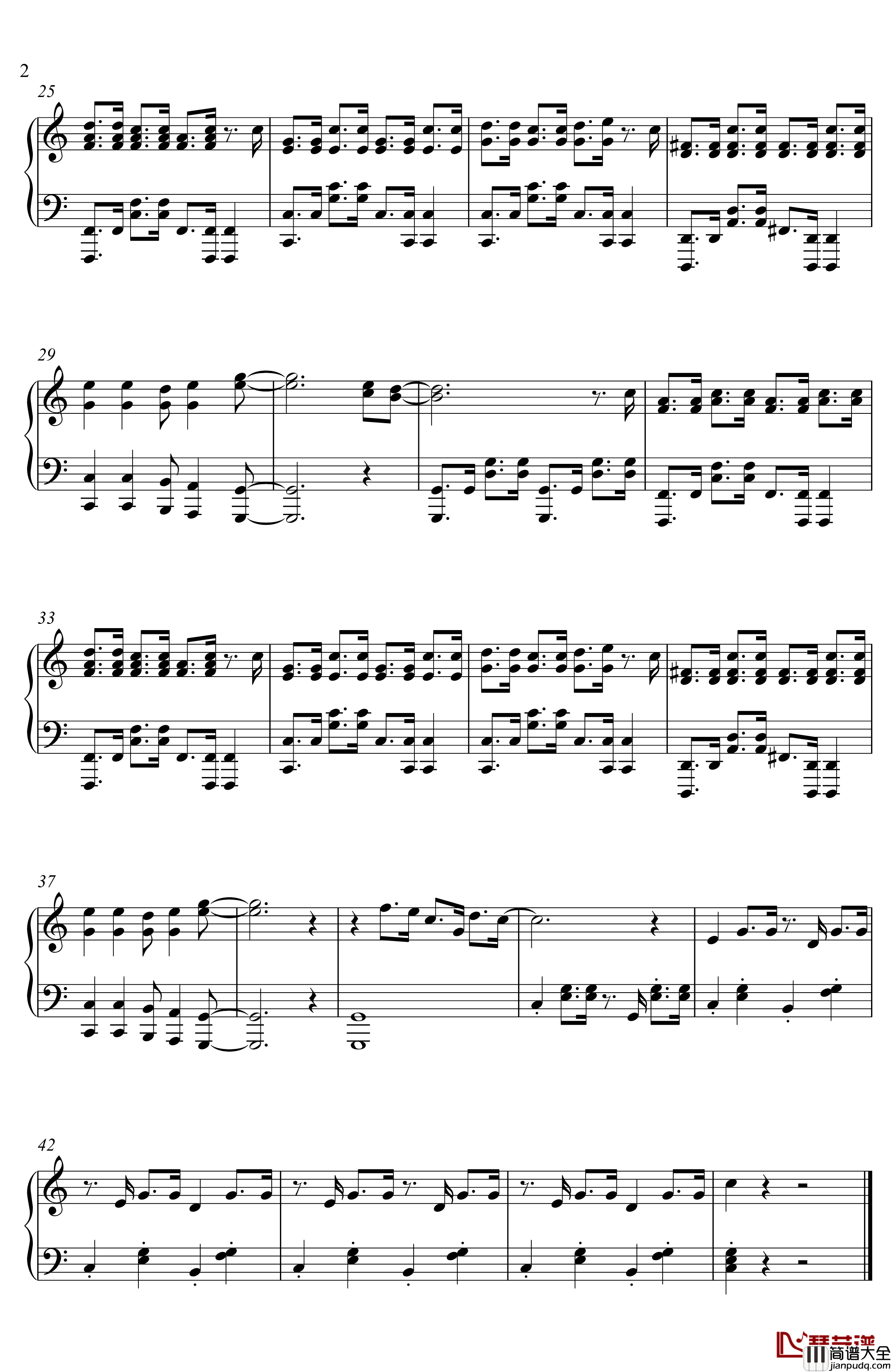 别看我只是一只羊钢琴谱_喜羊羊与灰太狼