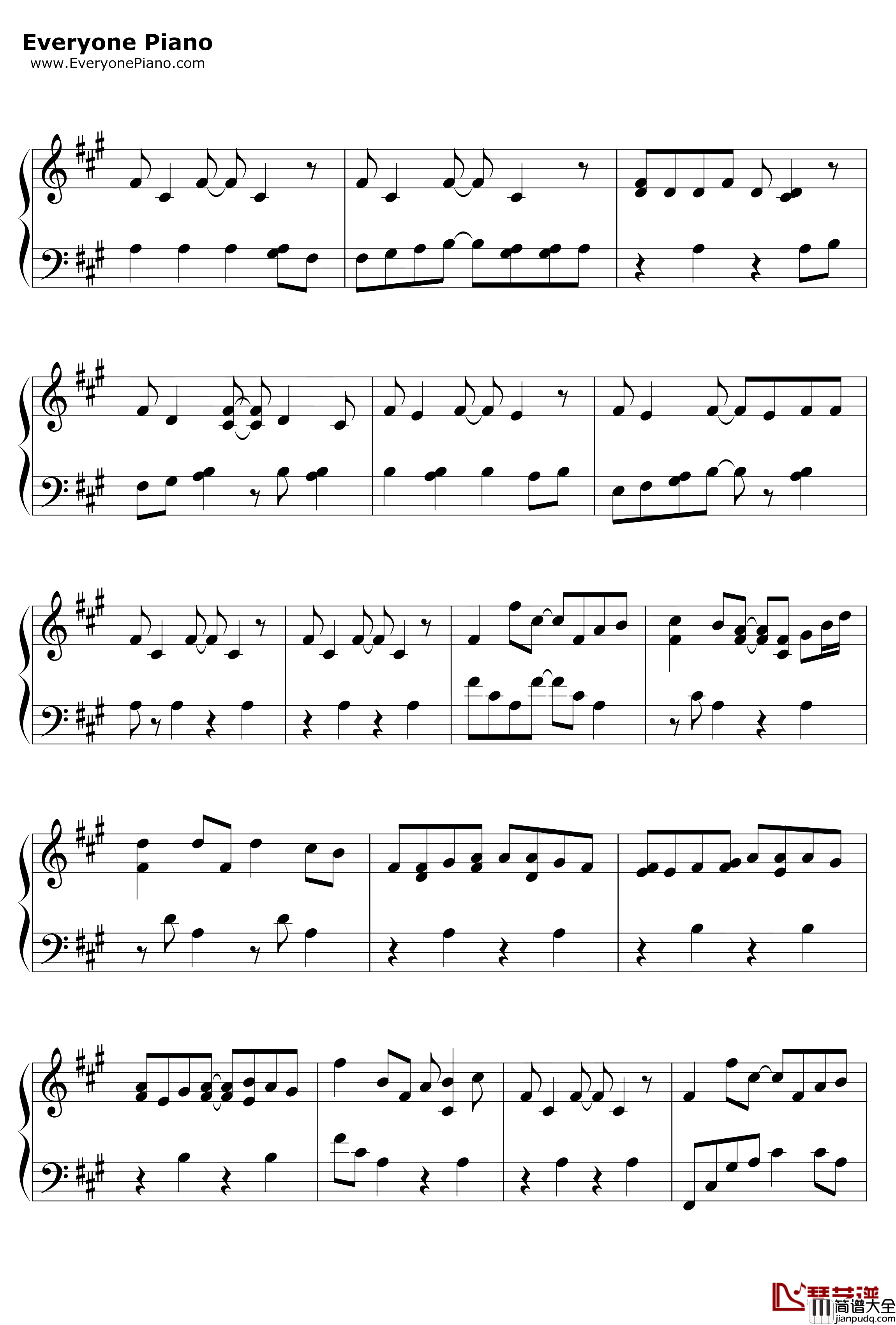 雨夜幻想曲钢琴谱___变奏的梦想