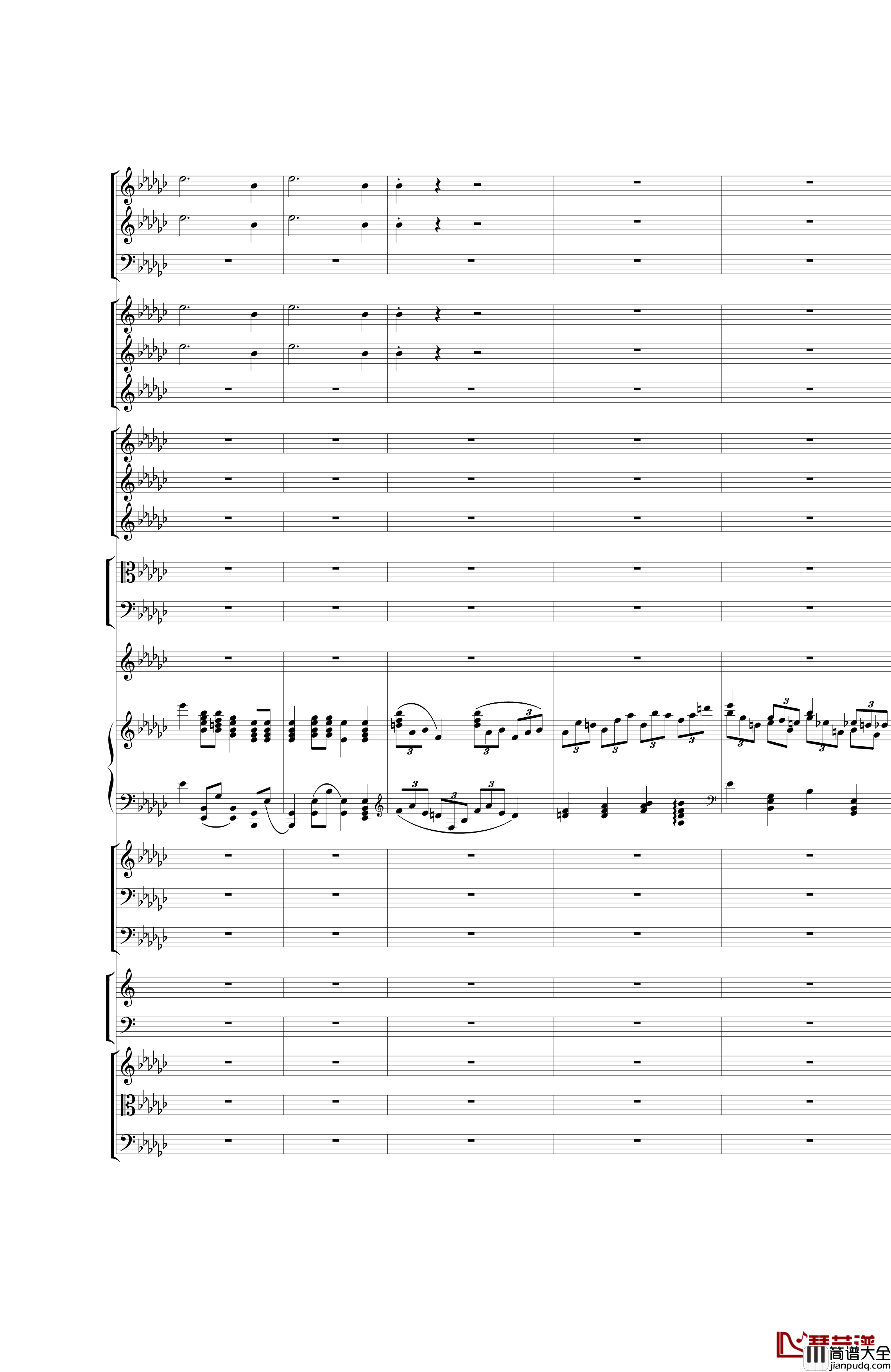 Piano_Concerto_No.3_in_E_Flat_minor钢琴谱_I.Moderto_热情而辉煌