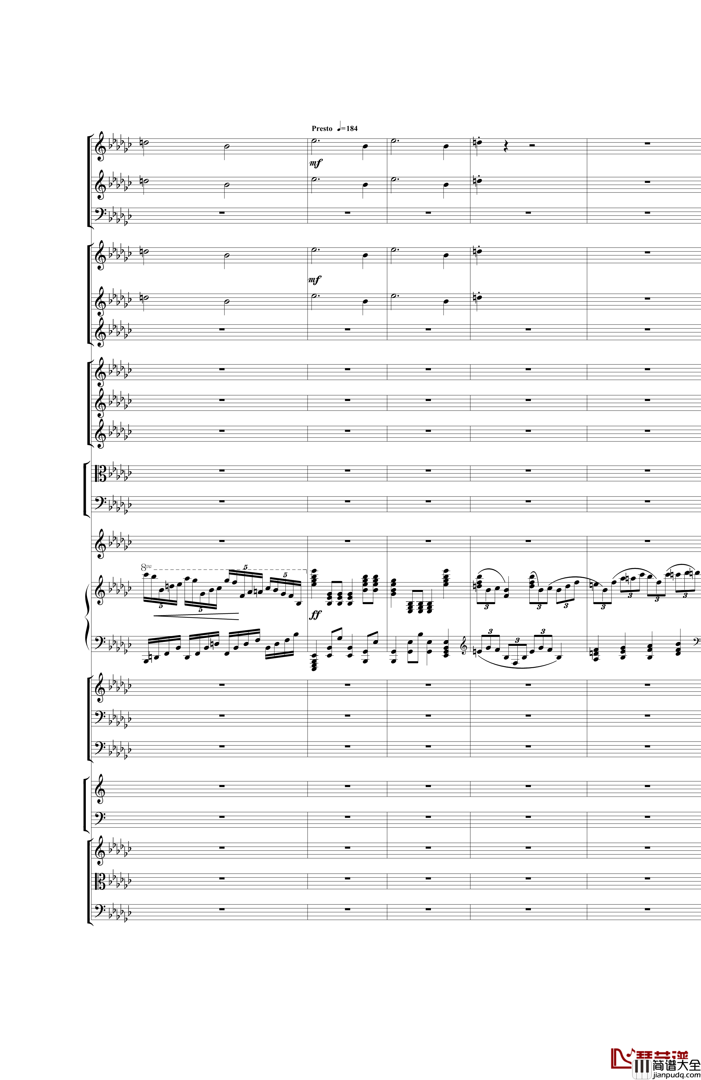 Piano_Concerto_No.3_in_E_Flat_minor钢琴谱_I.Moderto_热情而辉煌