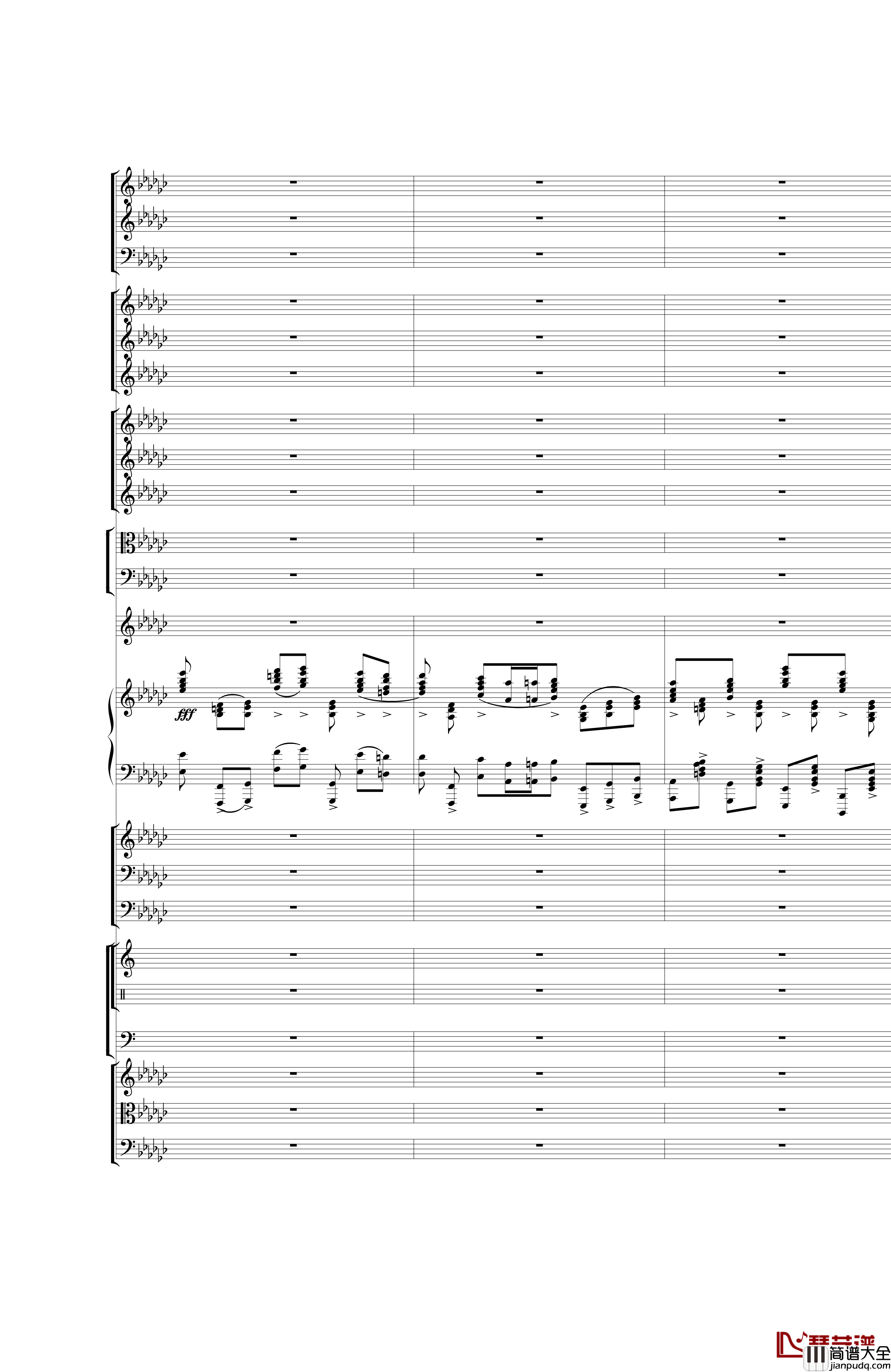 Piano_Concerto_No.3_in_E_Flat_minor钢琴谱_I.Moderto_热情而辉煌