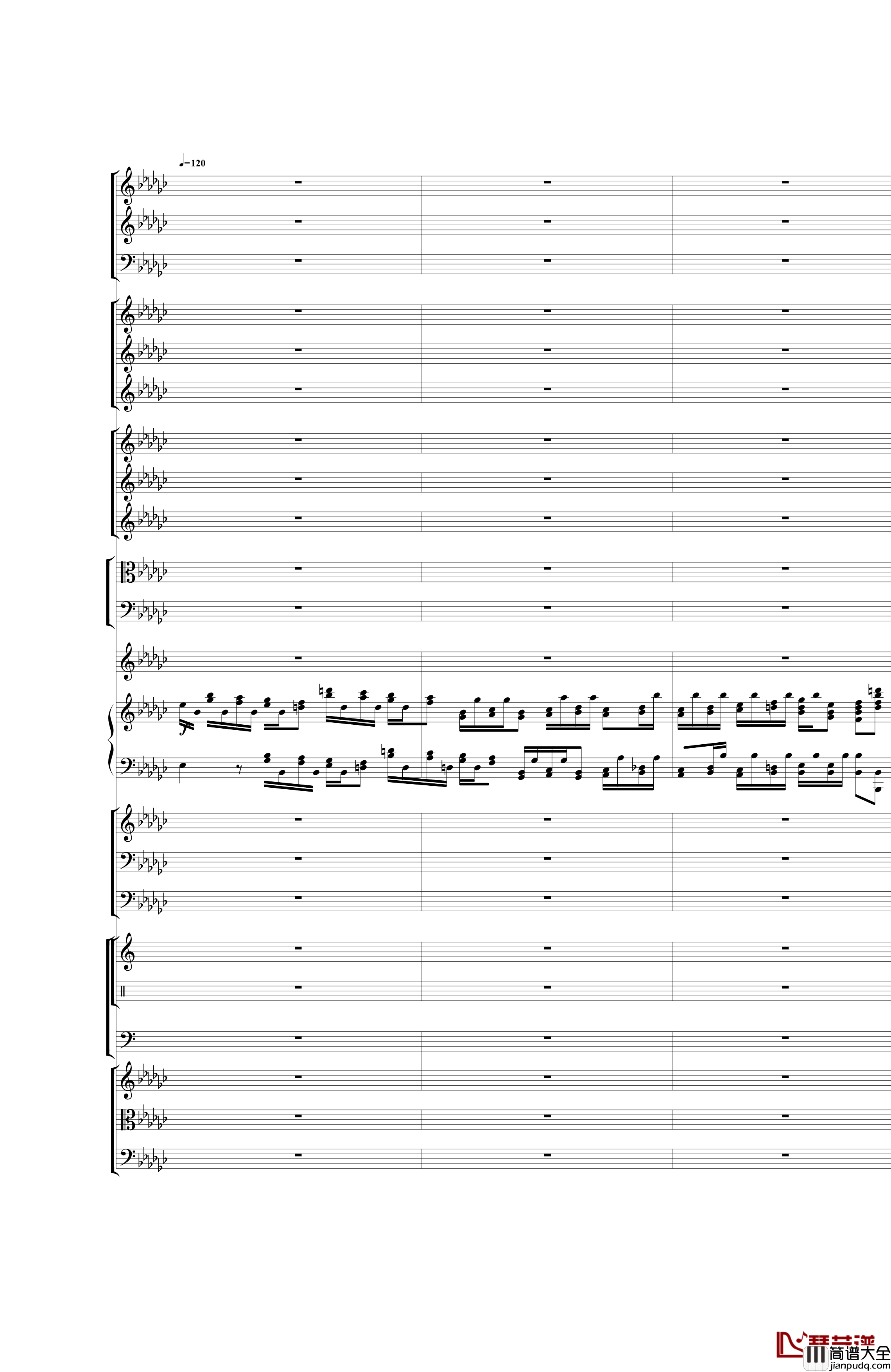 Piano_Concerto_No.3_in_E_Flat_minor钢琴谱_I.Moderto_热情而辉煌