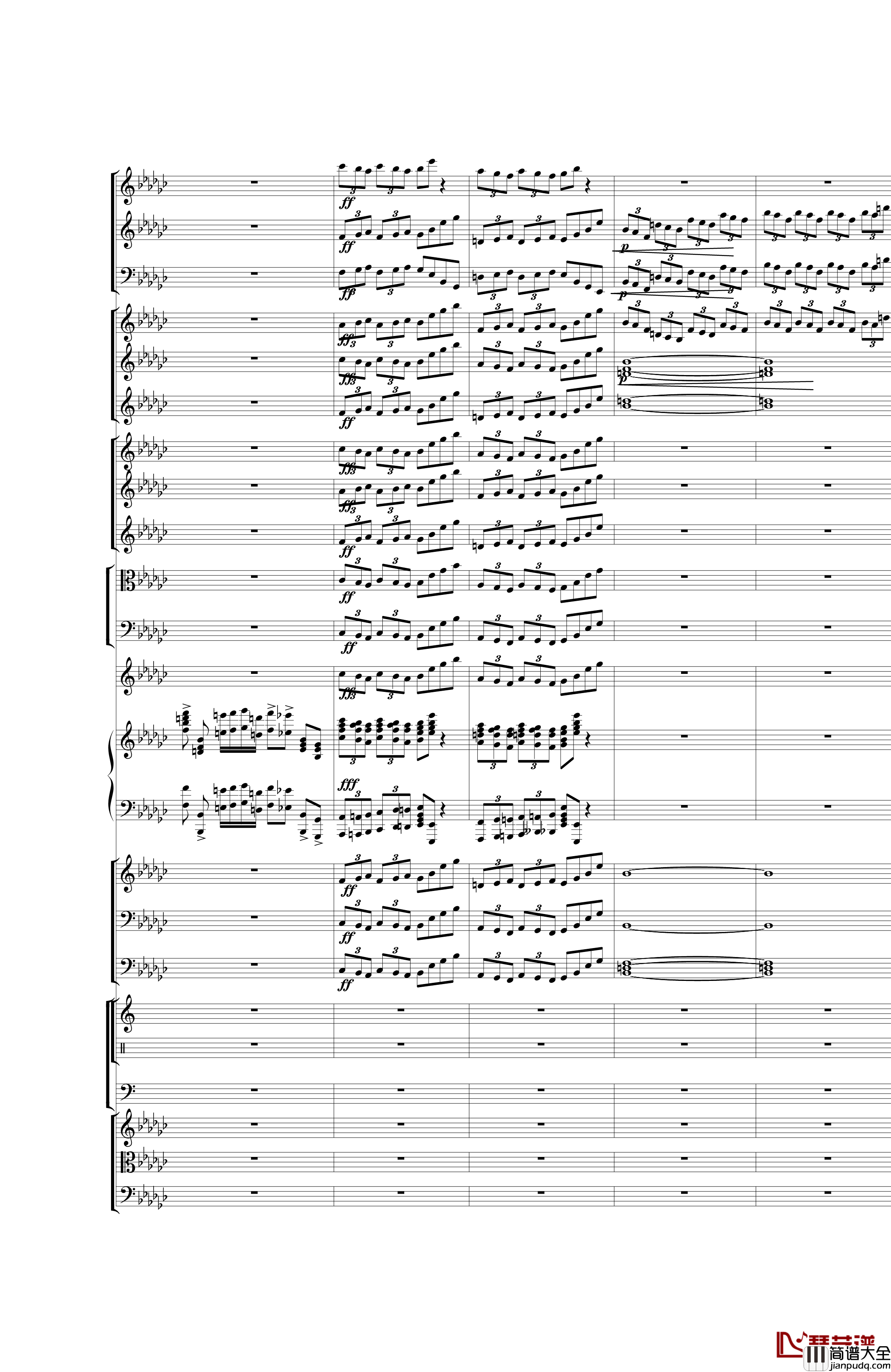 Piano_Concerto_No.3_in_E_Flat_minor钢琴谱_I.Moderto_热情而辉煌