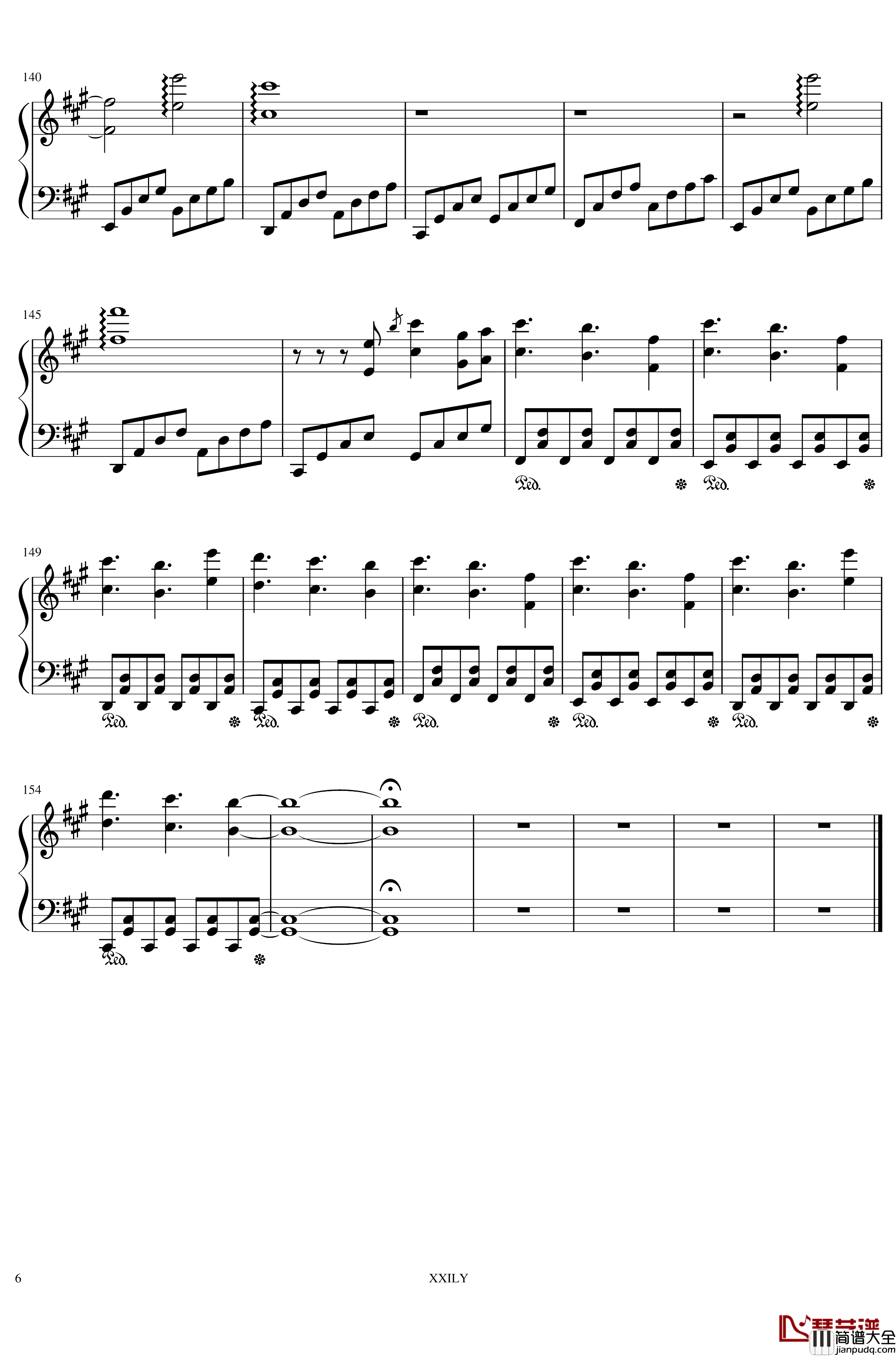 Schwarzer_Regen钢琴谱_黑暗森林_初音未来