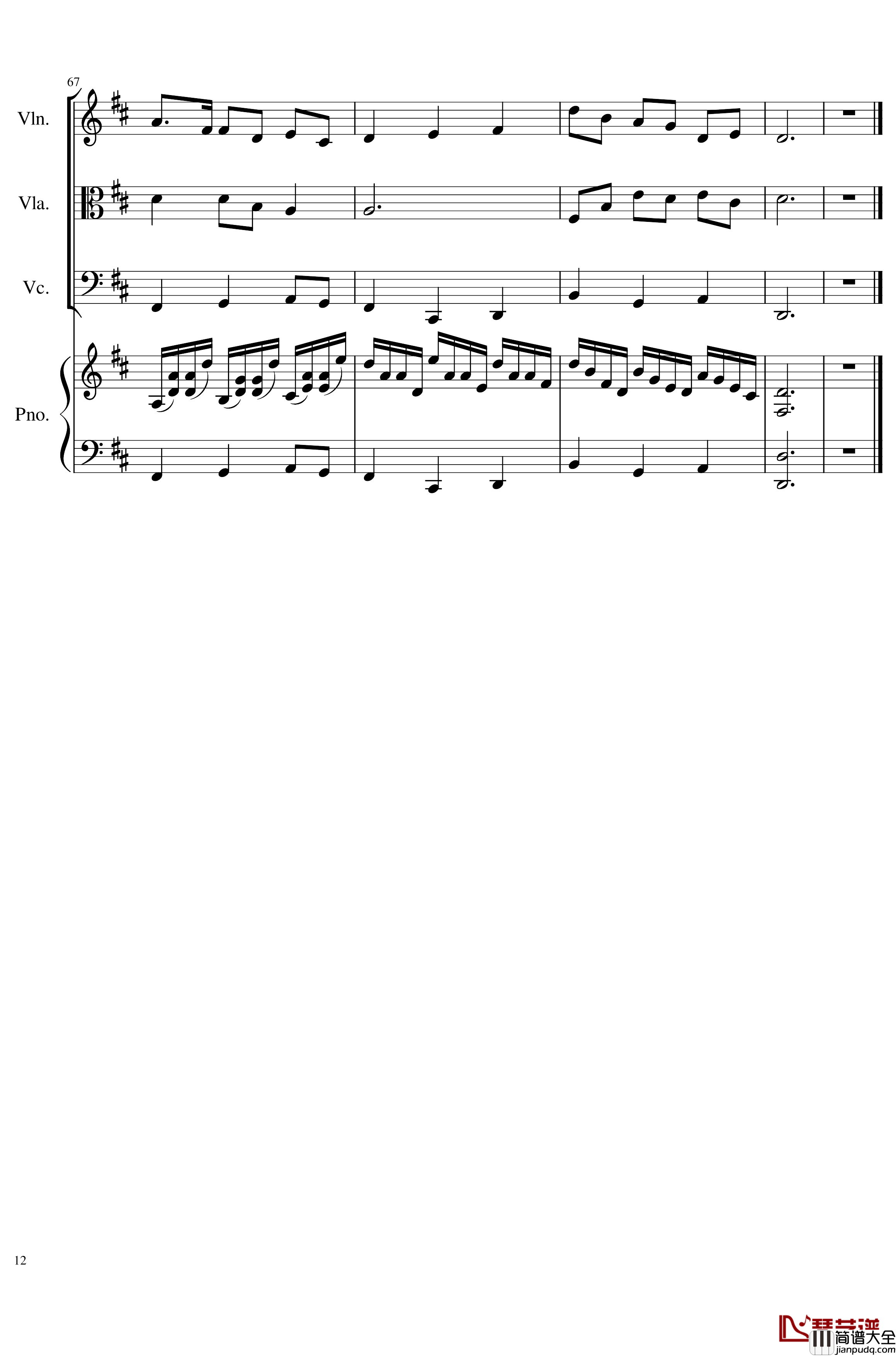 Autumn_Song_Op.111b钢琴谱_一个球