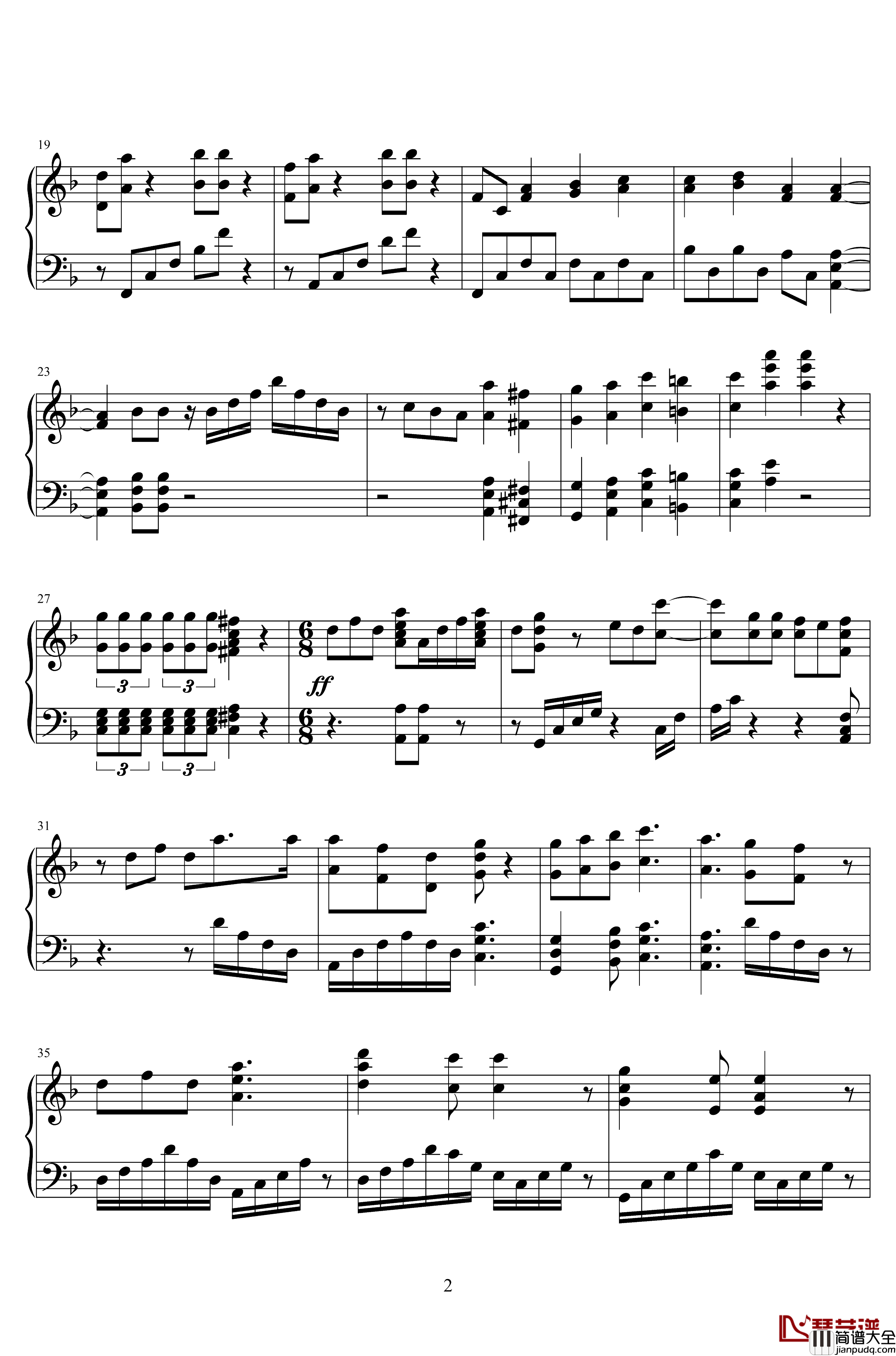 Last_stardust钢琴谱_archer_Emiya