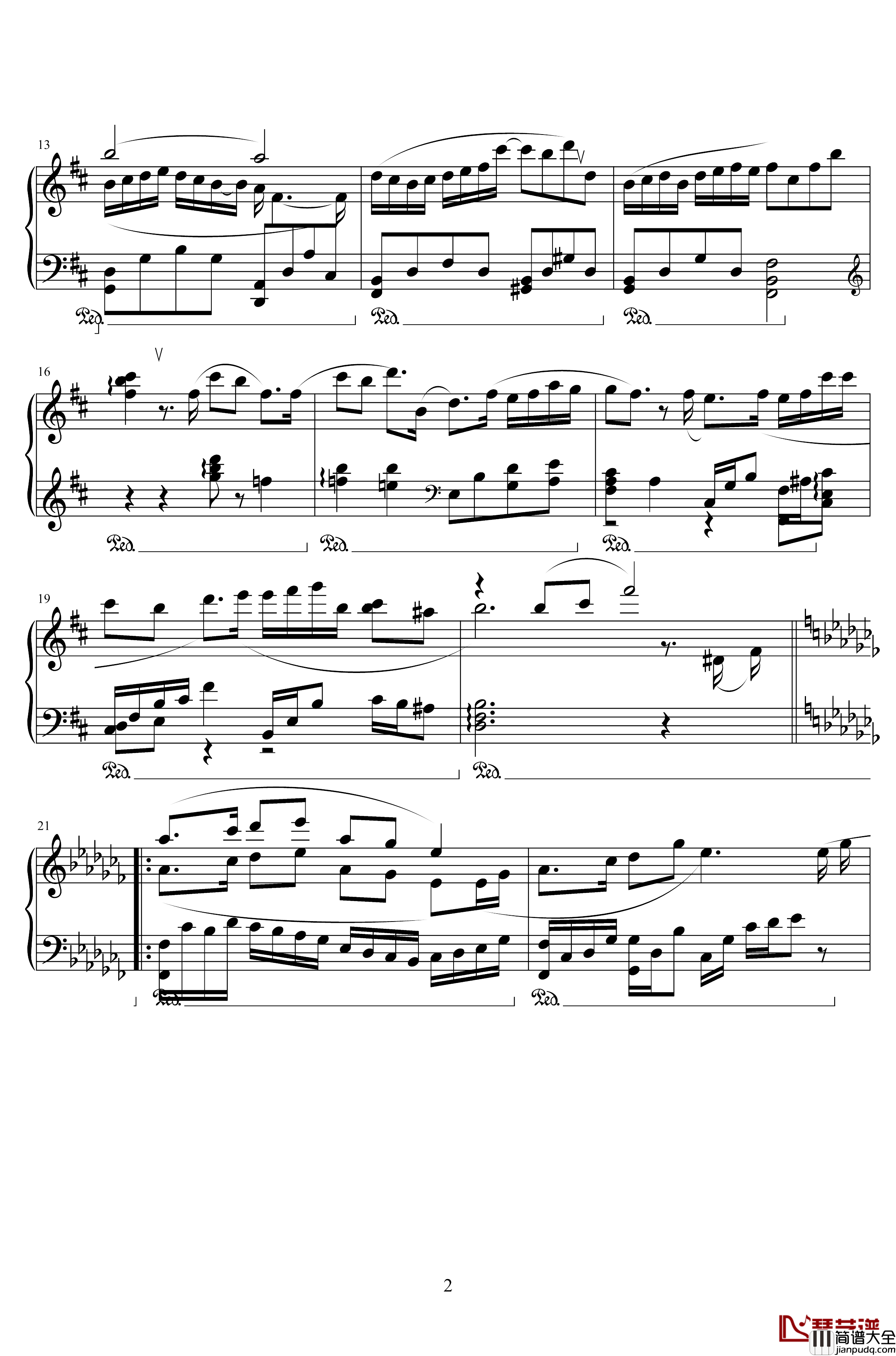 镜钢琴谱_于朦胧