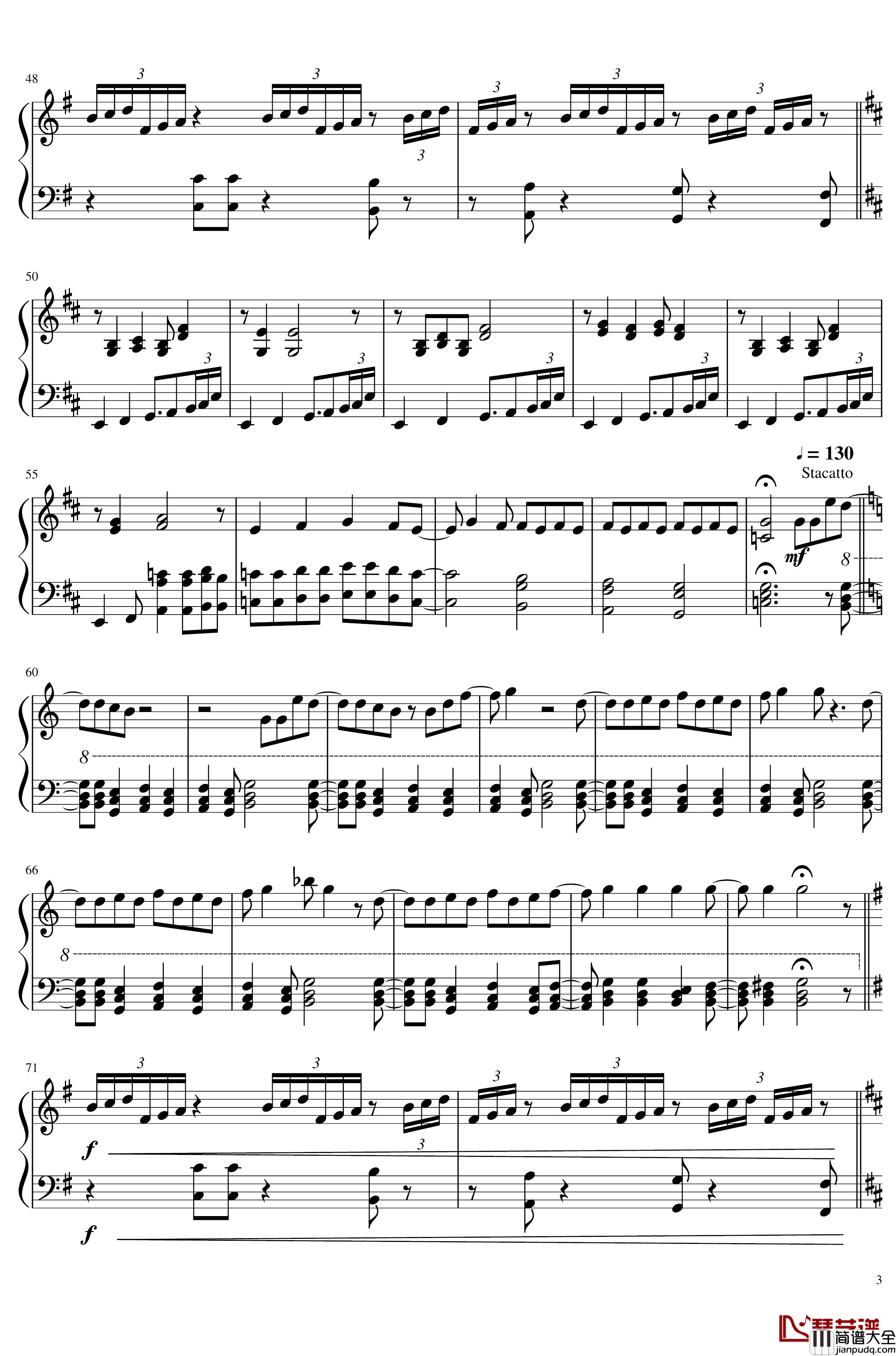 to_be_continued钢琴谱_JOJO的奇妙冒险