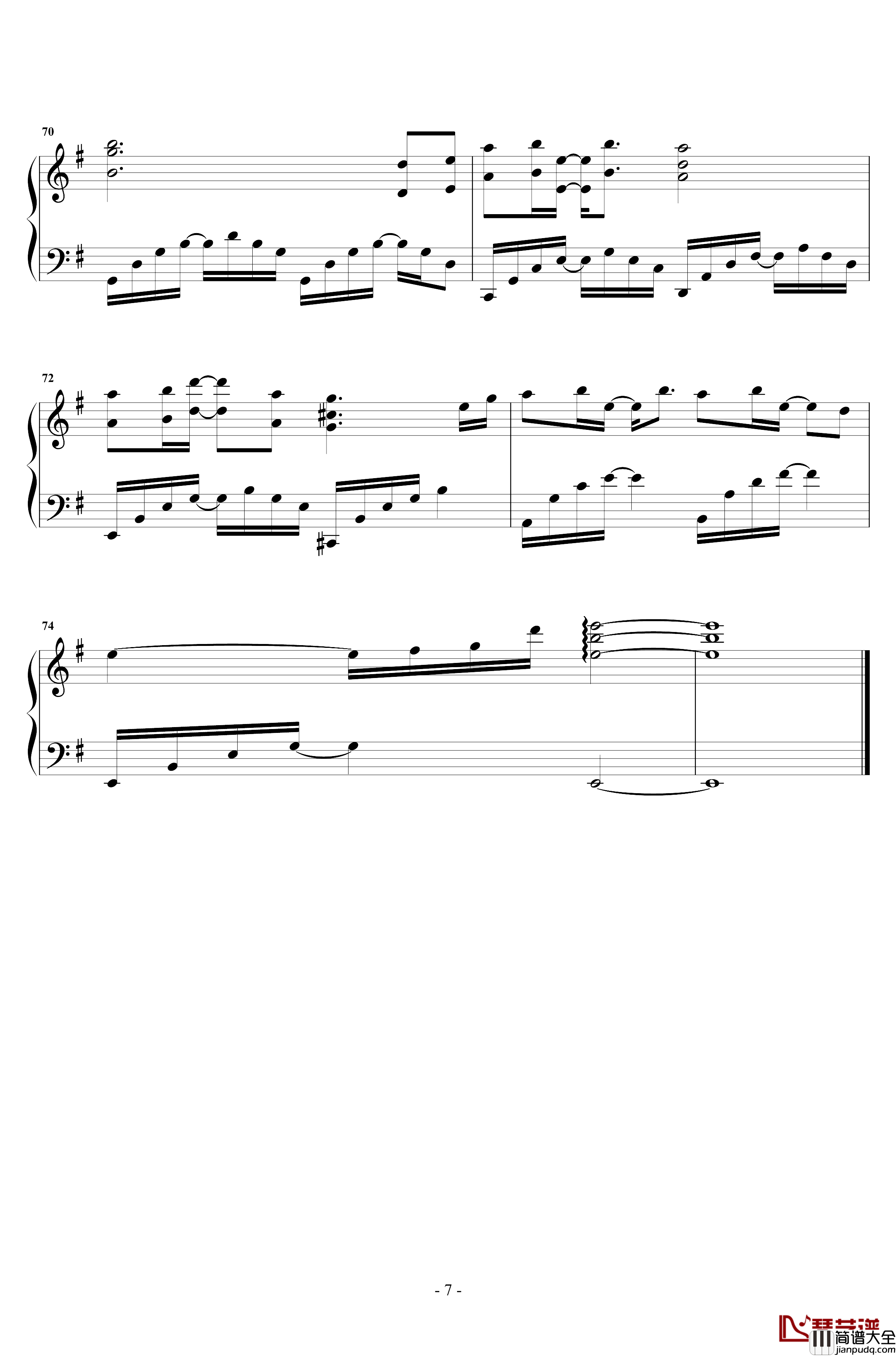 故城钢琴谱_银临