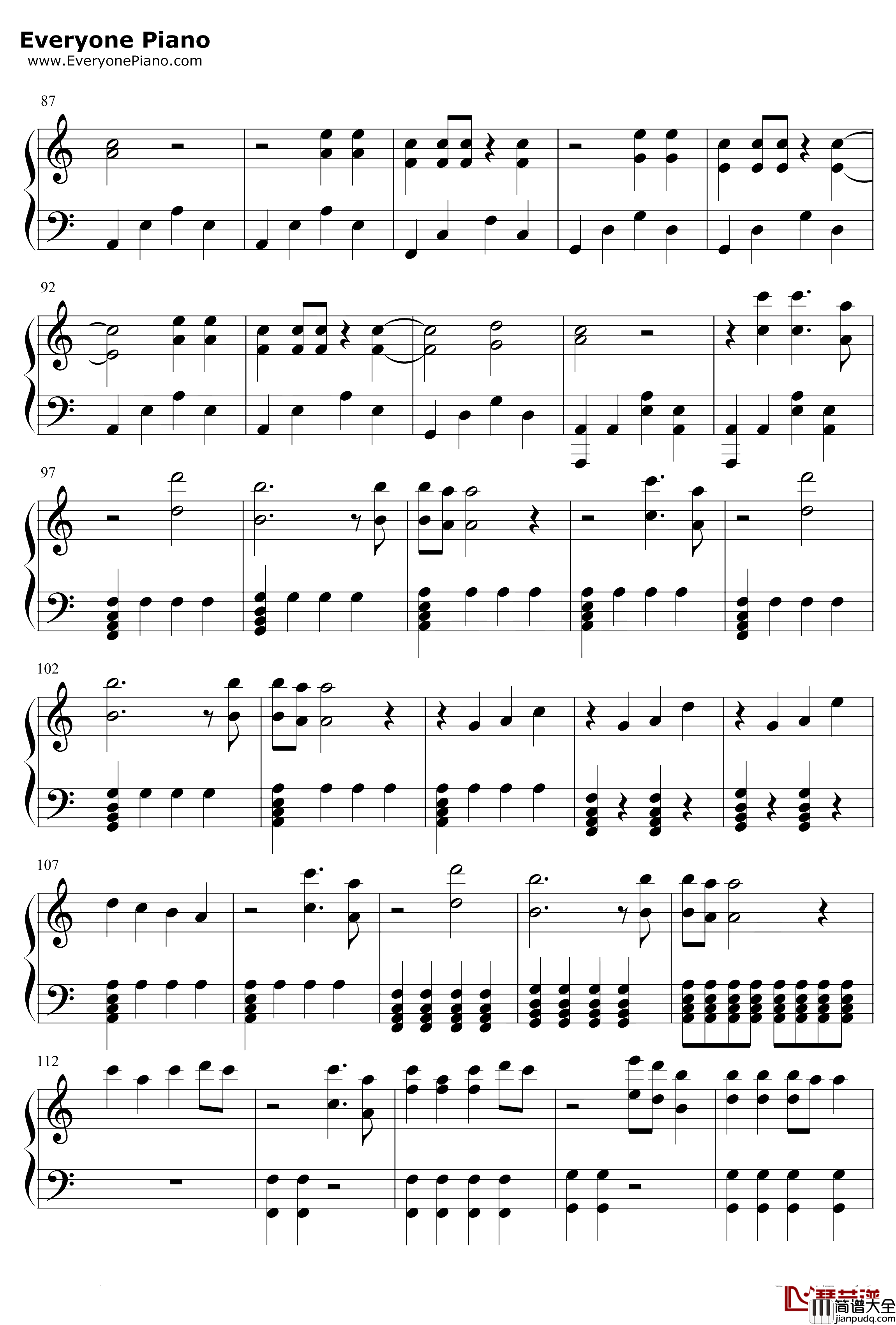 Back_to_Beautiful钢琴谱_SofiaCarsonAlanWalker