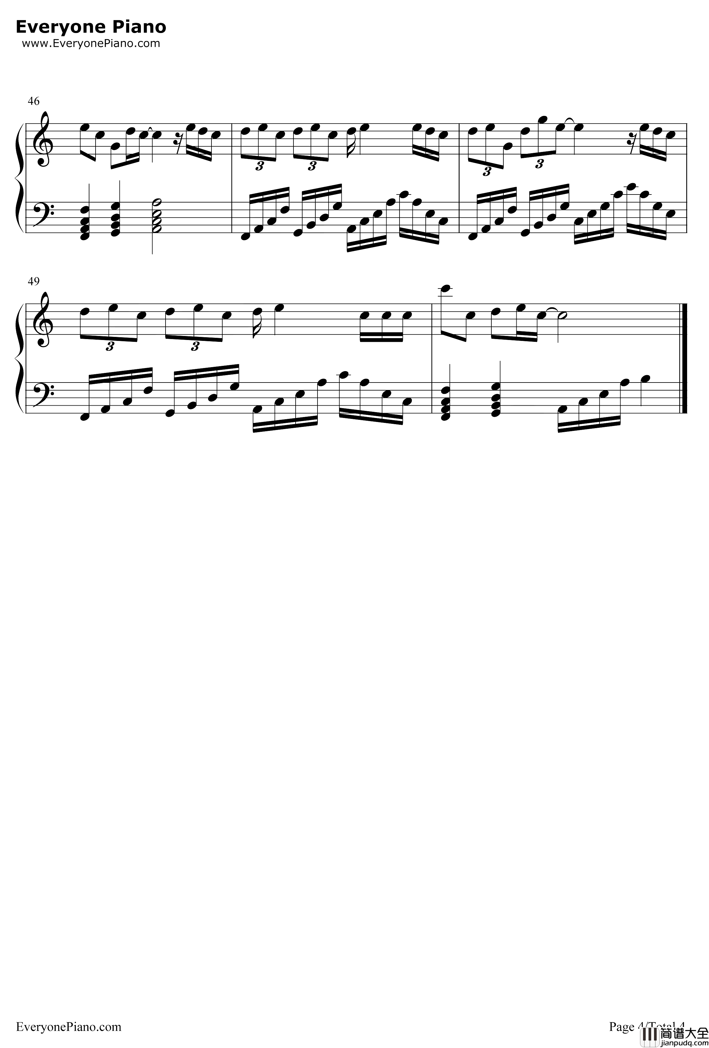 第一次告白钢琴谱_TFBOYS_TFBOYS六周年无限宠粉