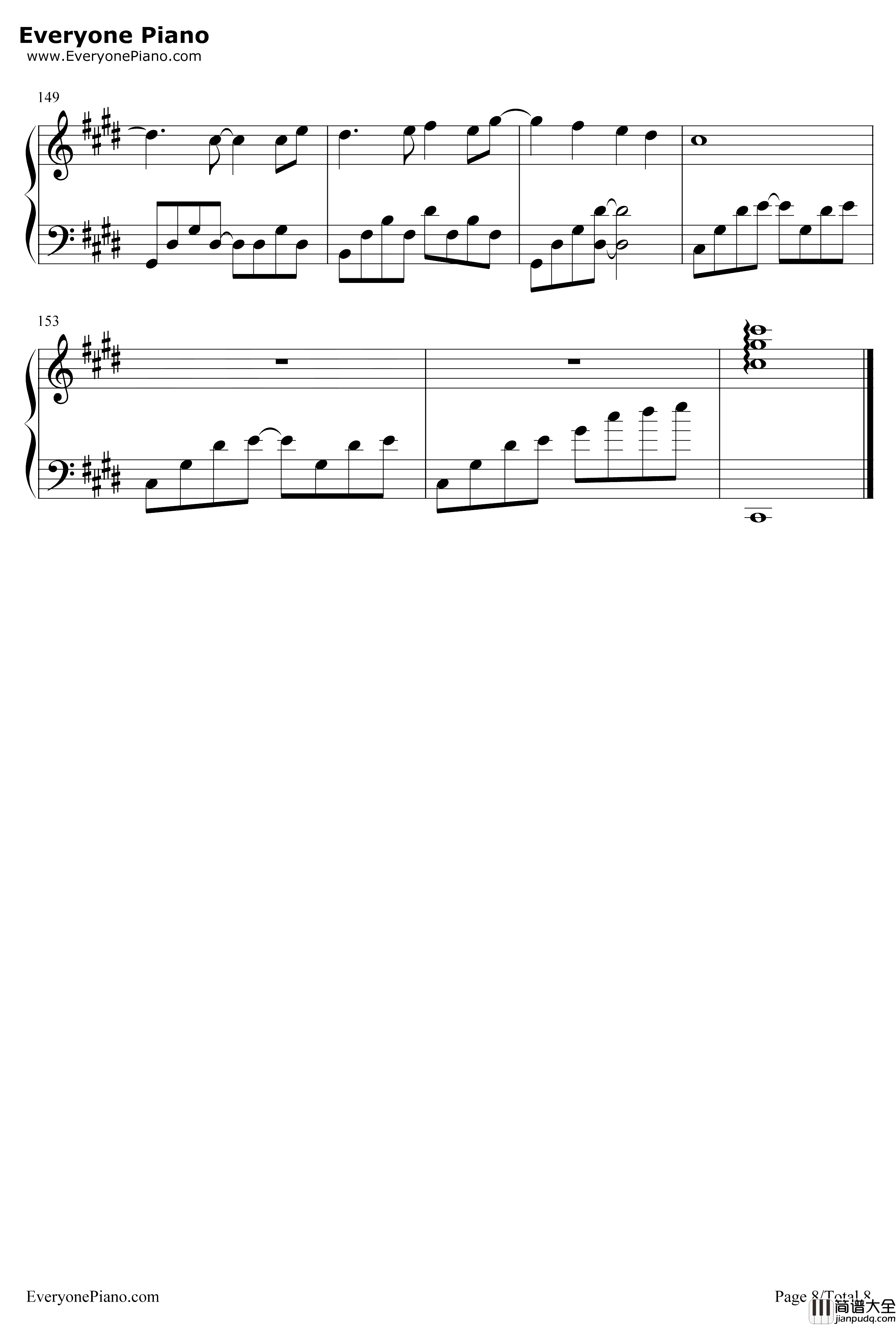 生生世世爱钢琴谱_吴雨霏_仙剑奇侠传3主题曲