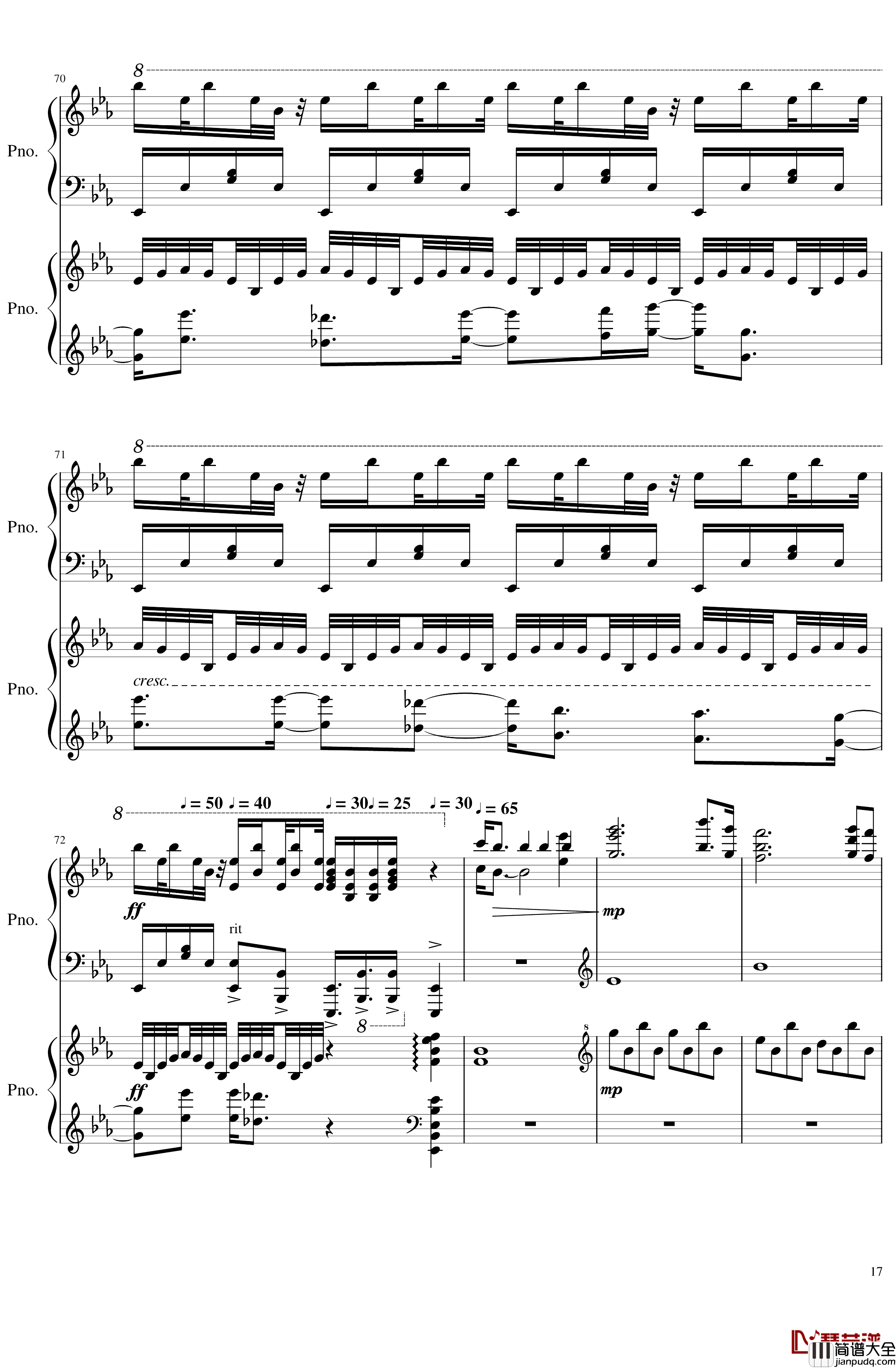 The_End钢琴谱_Bit改编_defanive2