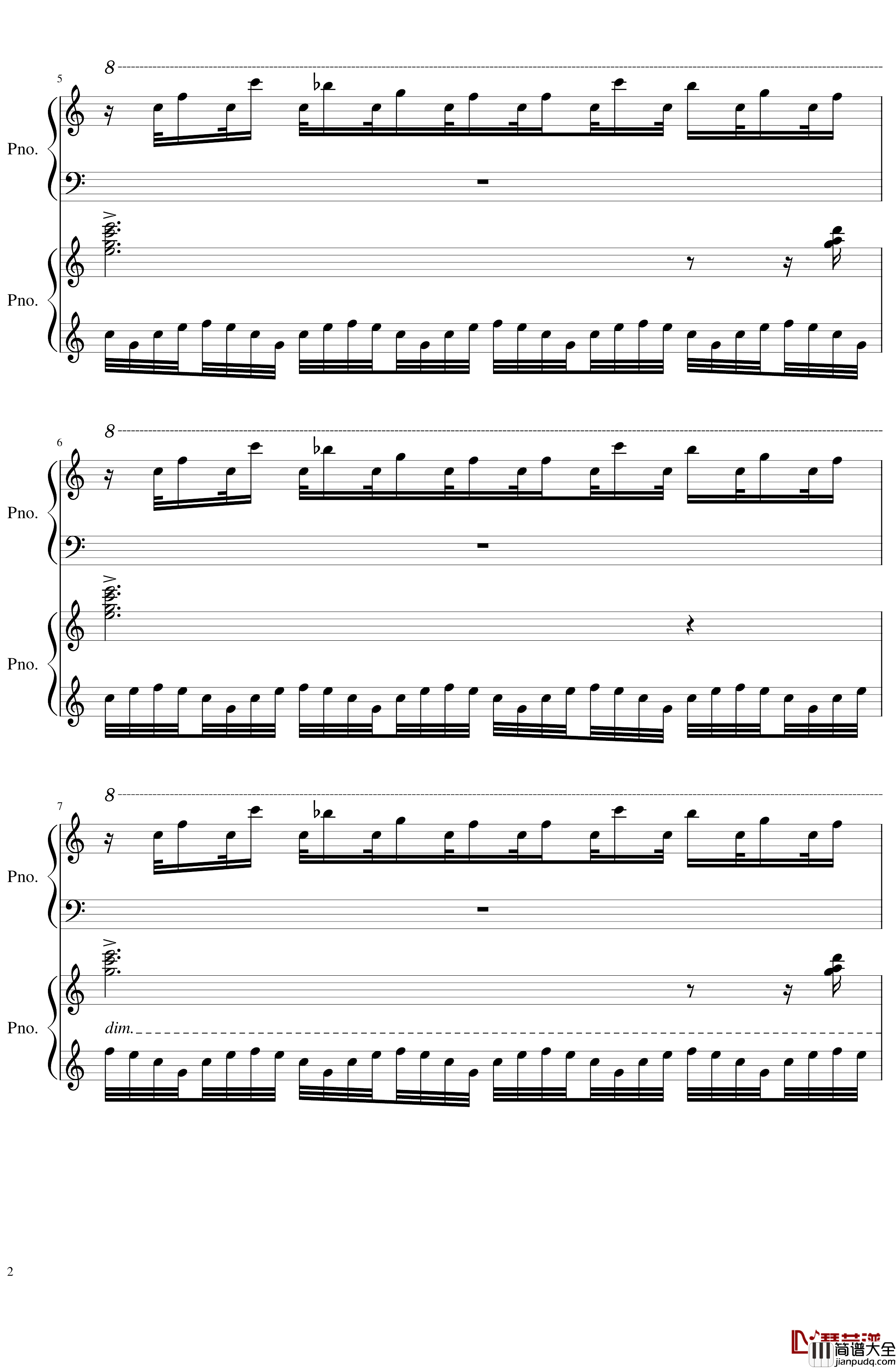 The_End钢琴谱_Bit改编_defanive2