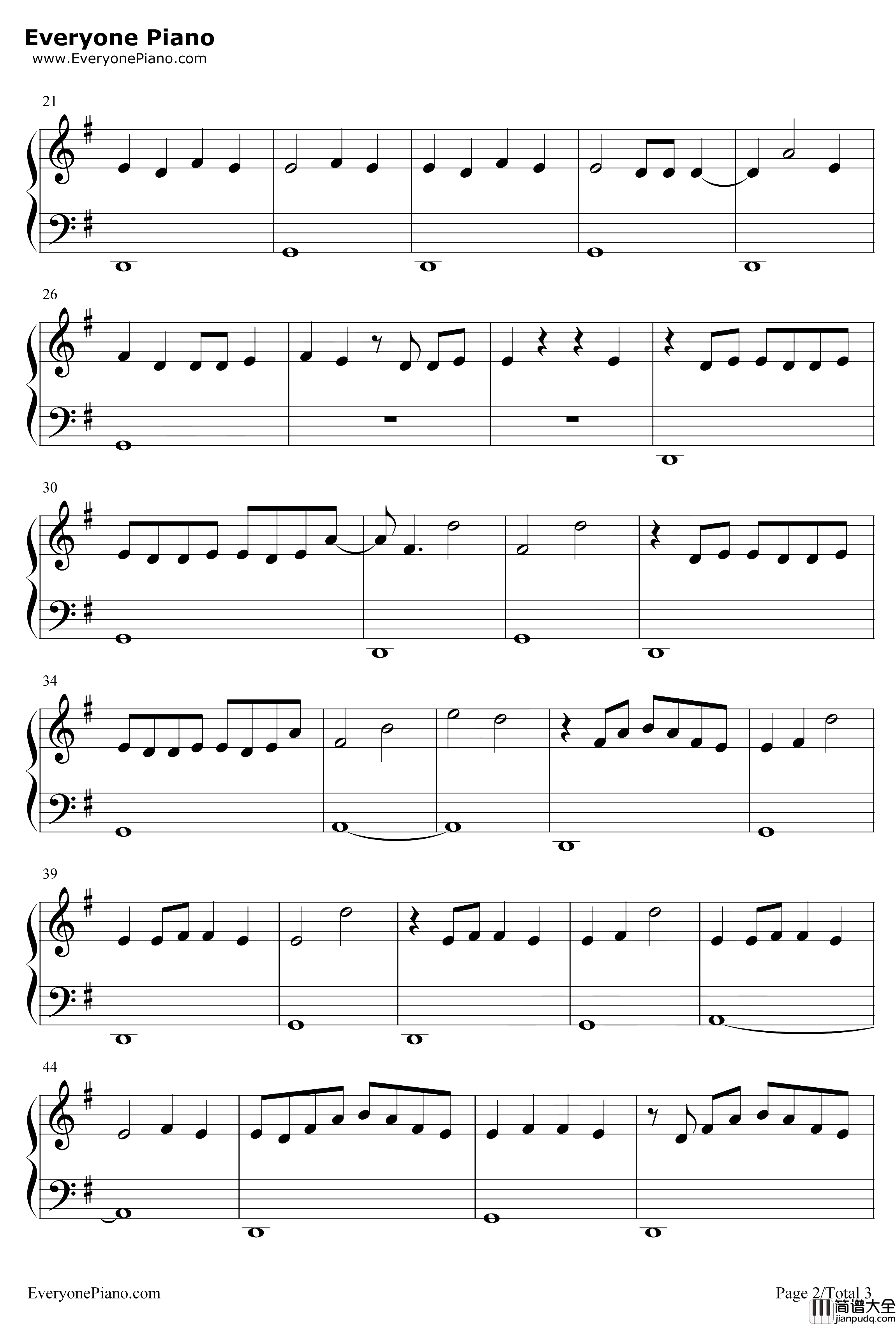 Attention钢琴谱_Joji