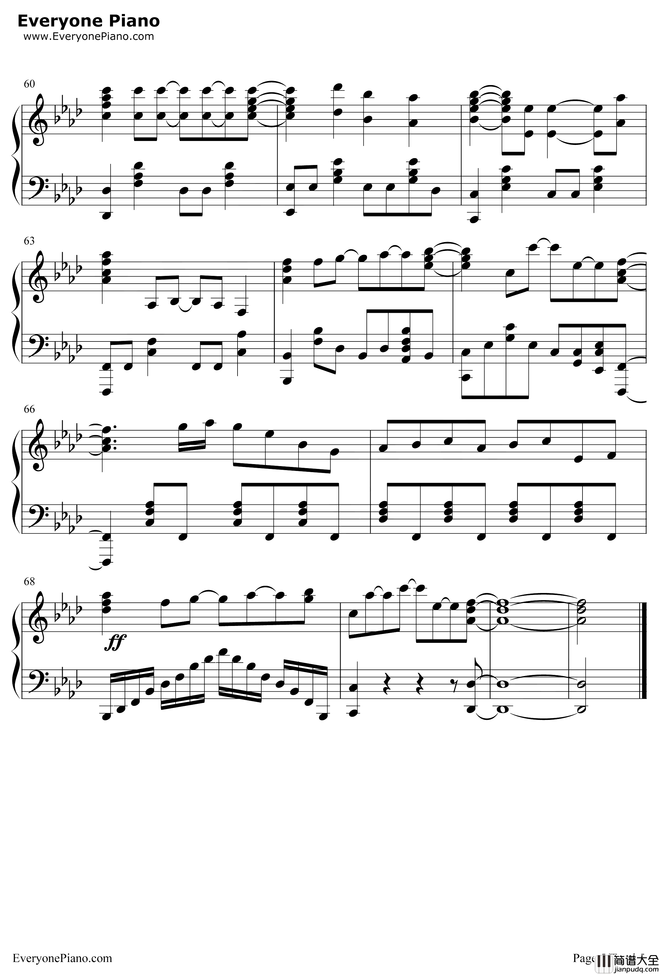 月を追う真夜中钢琴谱_蓝井艾露_满月之战OP_GranbelmOP