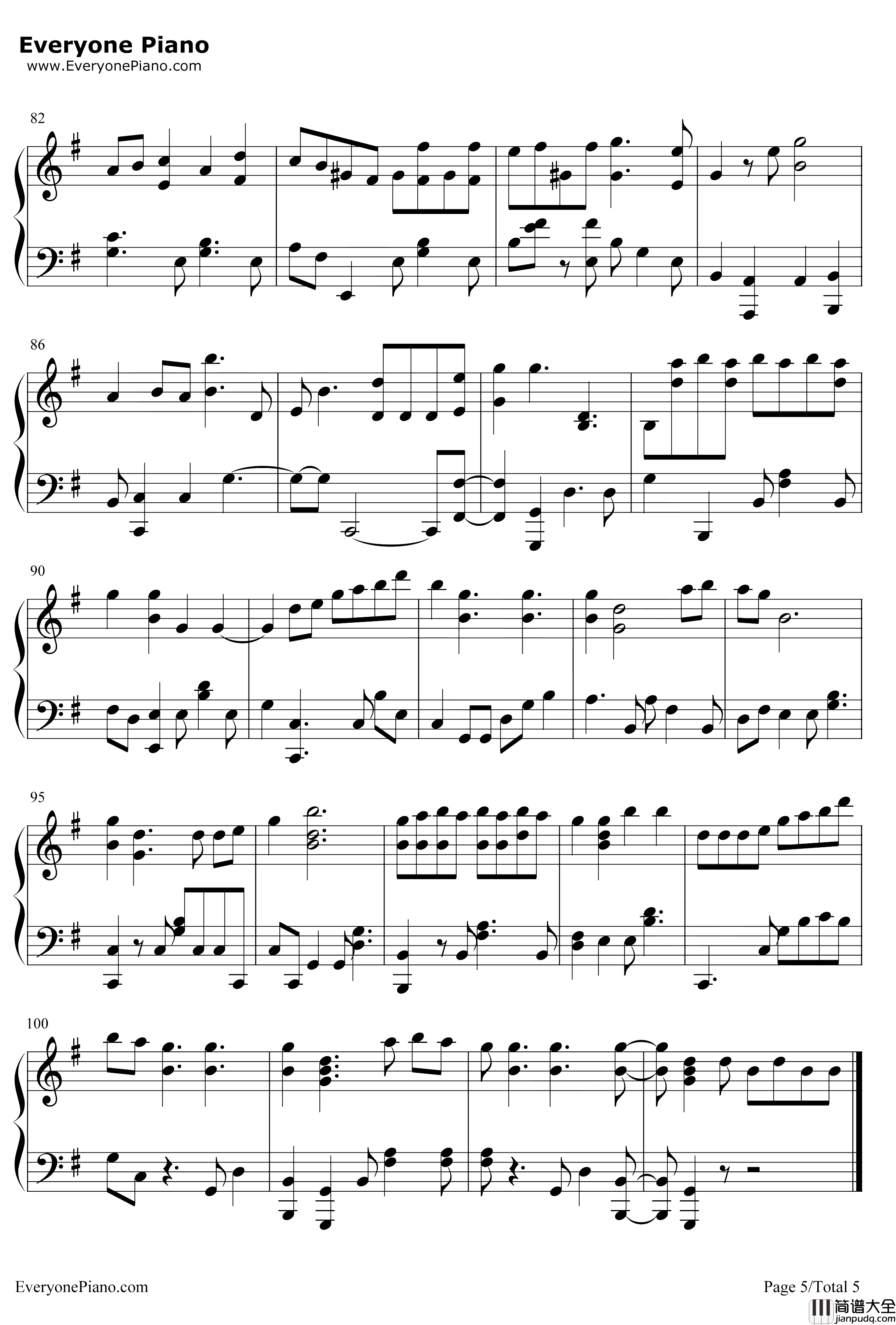 BBIBBI钢琴谱_IU李知恩_IU_李知恩