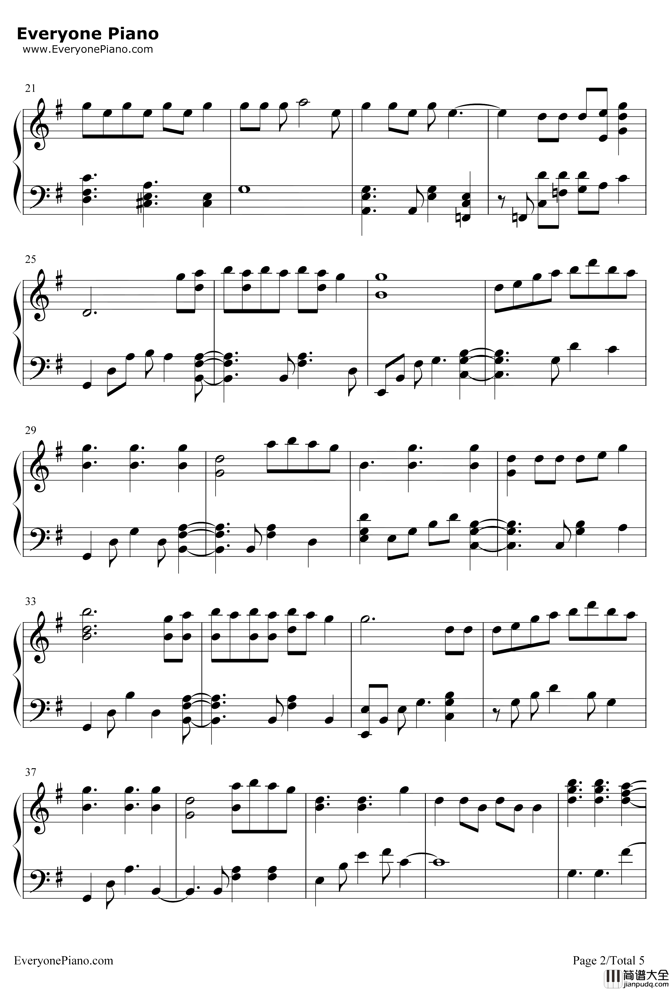 BBIBBI钢琴谱_IU李知恩_IU_李知恩