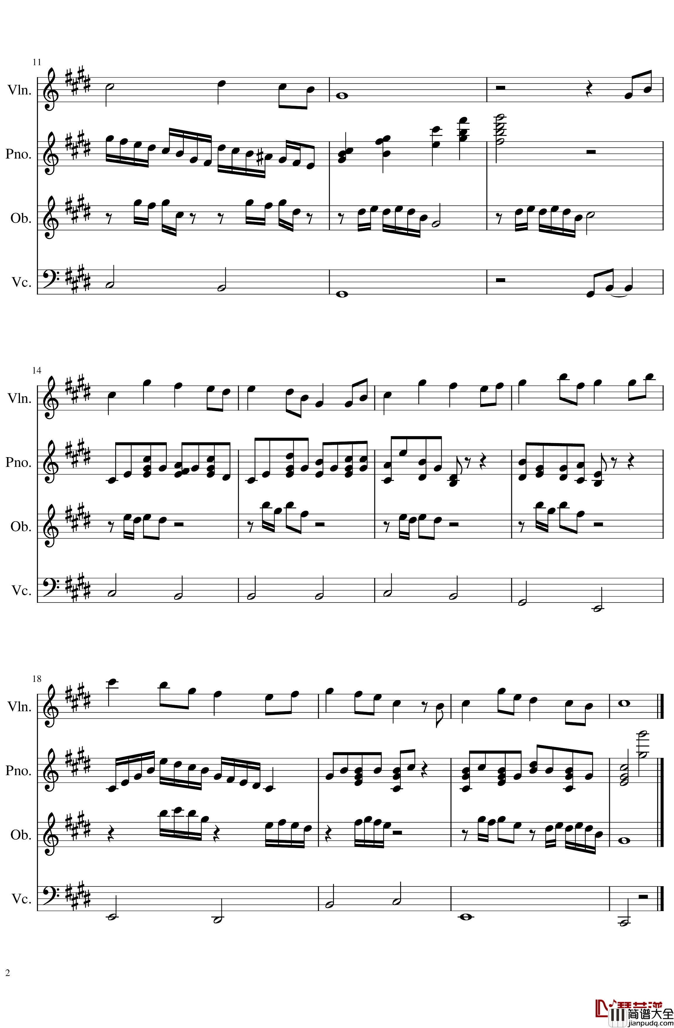 人生若只初见钢琴谱__陈情令_电视插曲