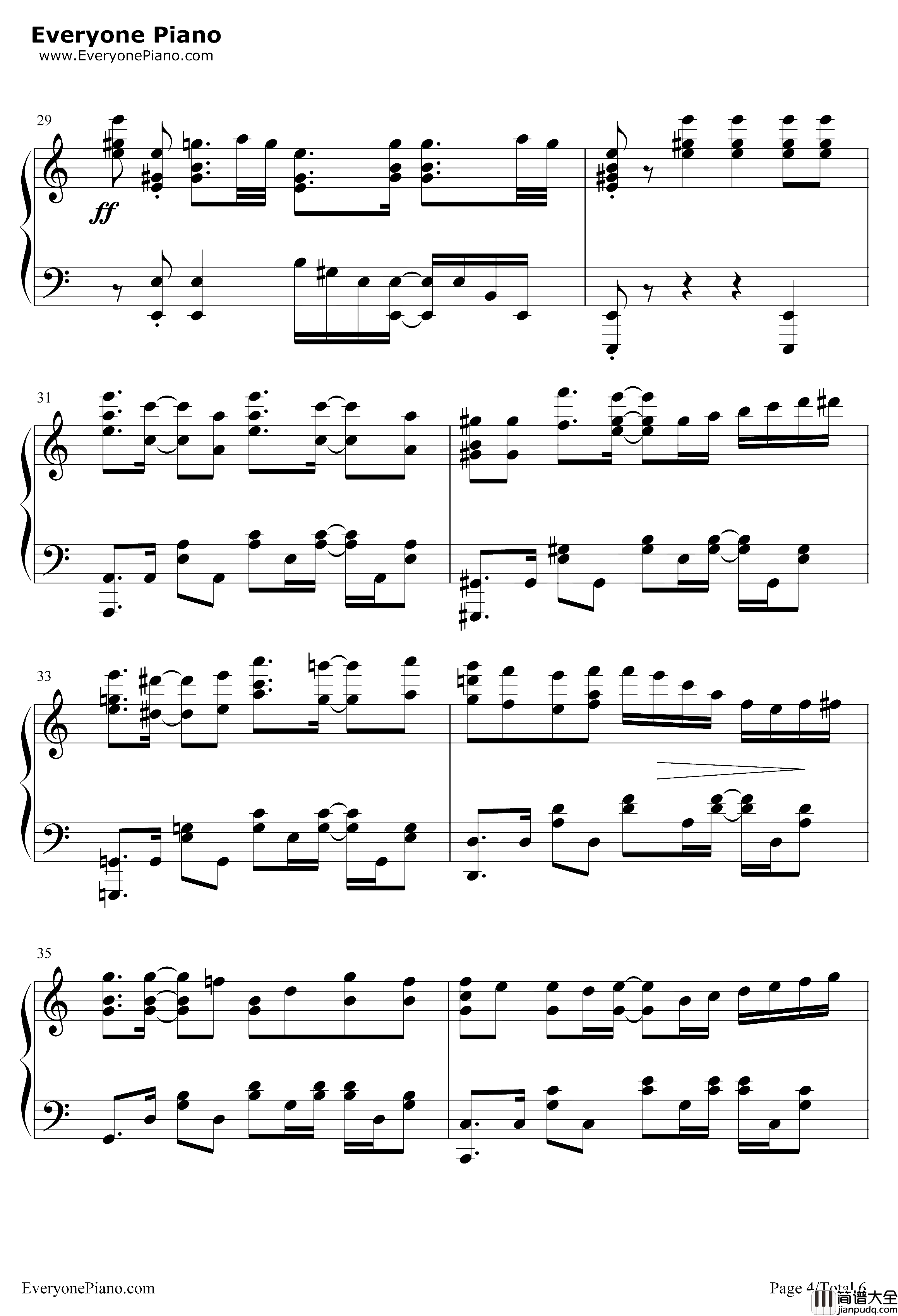 乐园都市钢琴谱_大石昌良_楽園都市_COPCRAFTOP