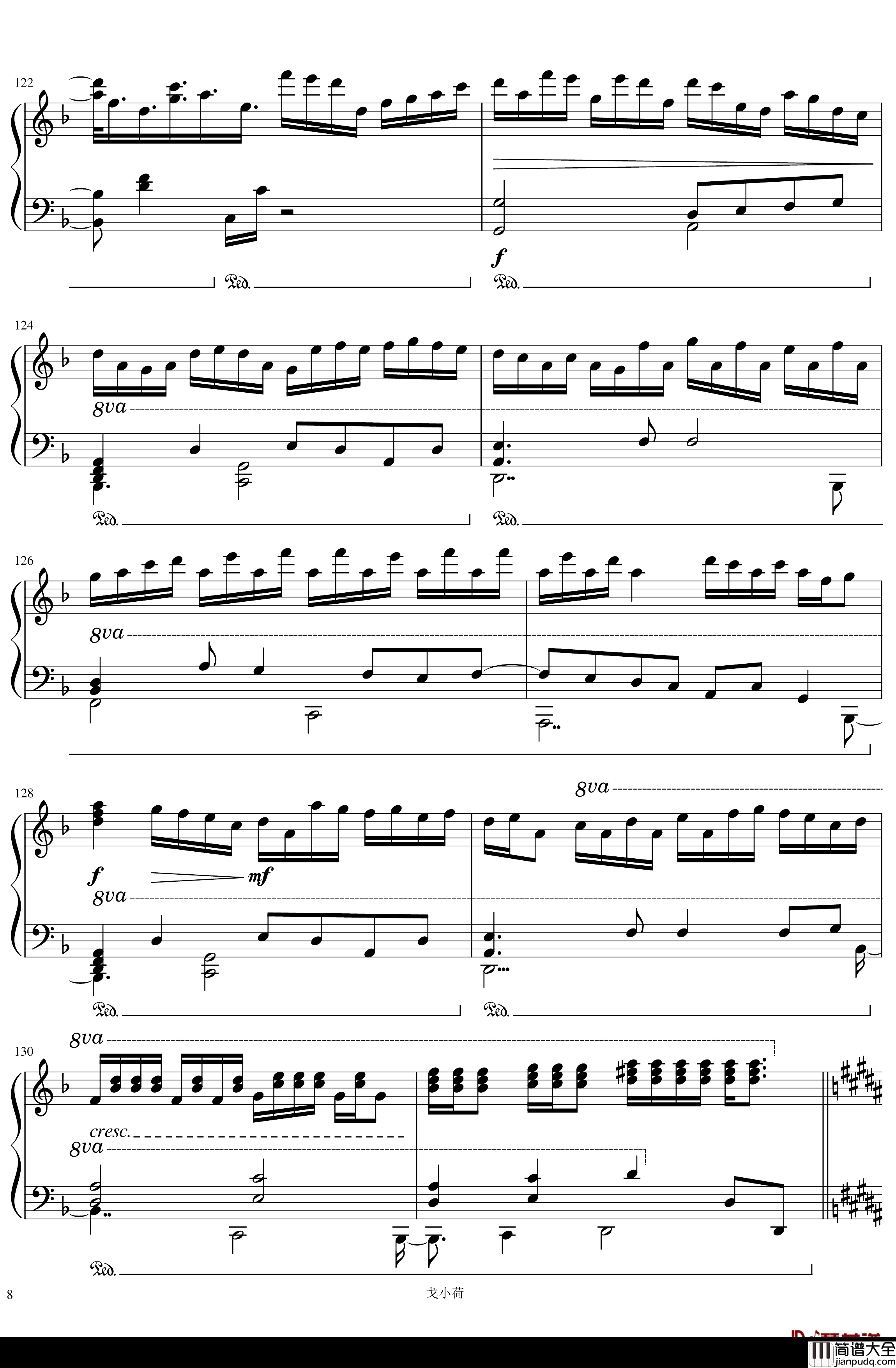 东方组曲连弹_2019「東方の曲をメドレーにして弾いてみた_/_幻想遊戯＜雅＞3」钢琴谱_触手猴