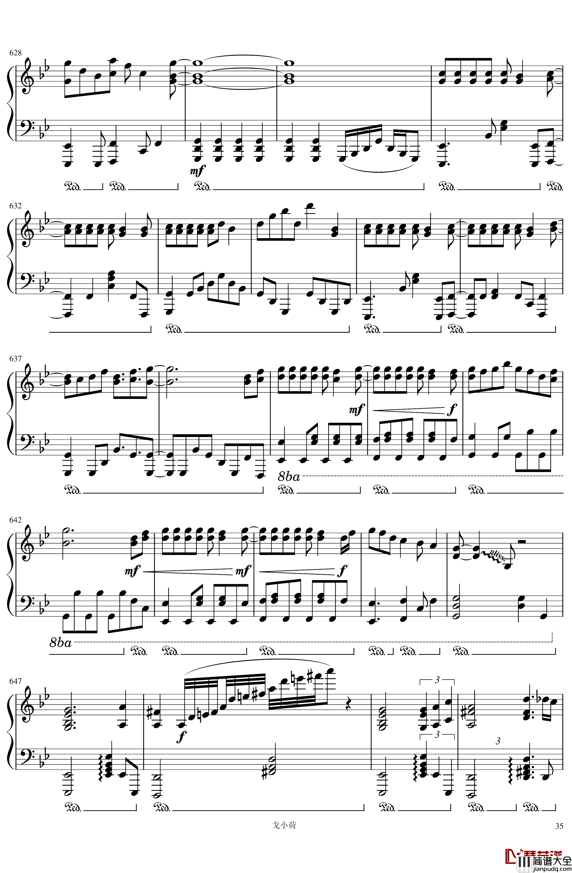 东方组曲连弹_2019「東方の曲をメドレーにして弾いてみた_/_幻想遊戯＜雅＞3」钢琴谱_触手猴