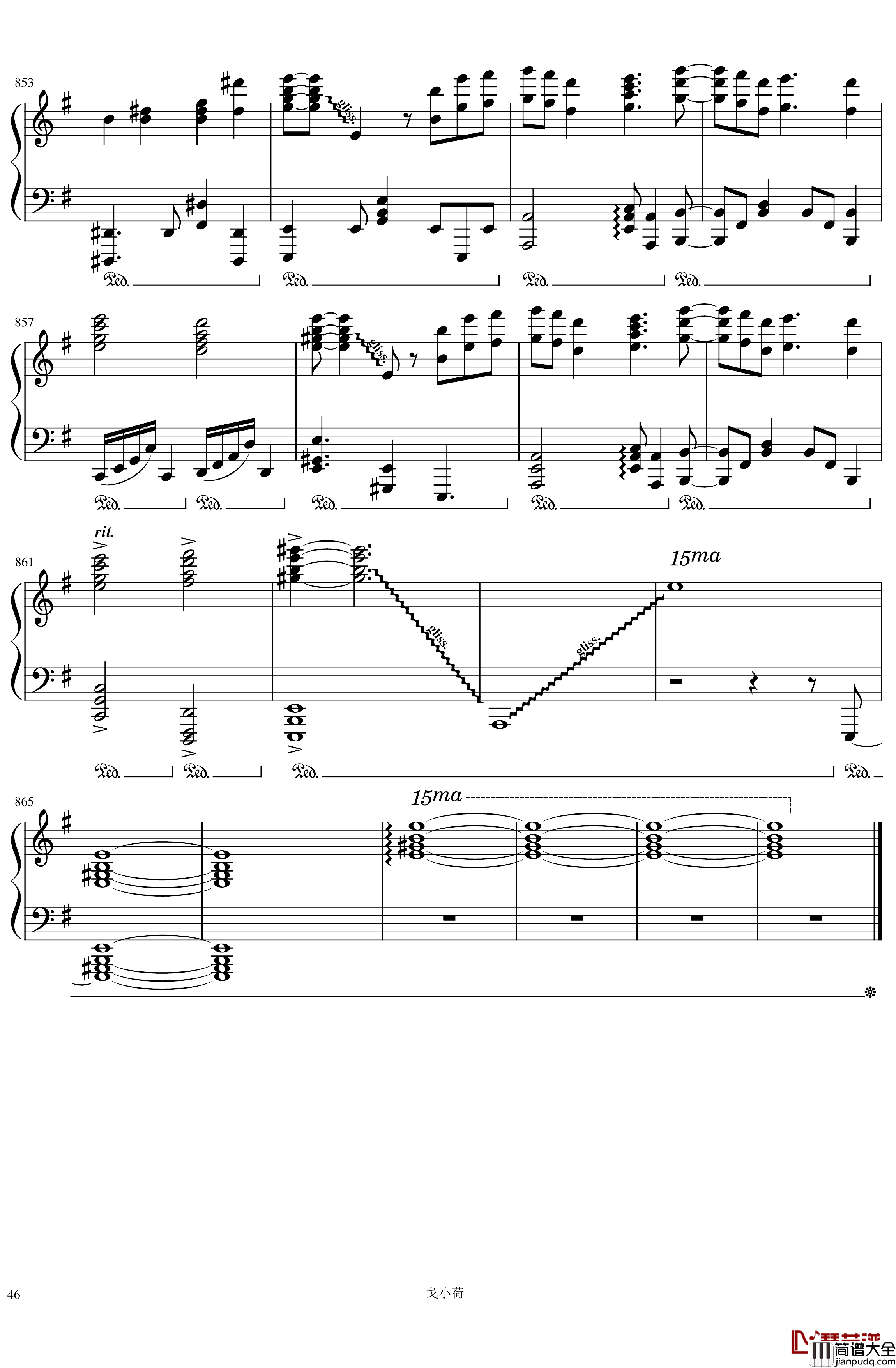 东方组曲连弹_2019「東方の曲をメドレーにして弾いてみた_/_幻想遊戯＜雅＞3」钢琴谱_触手猴